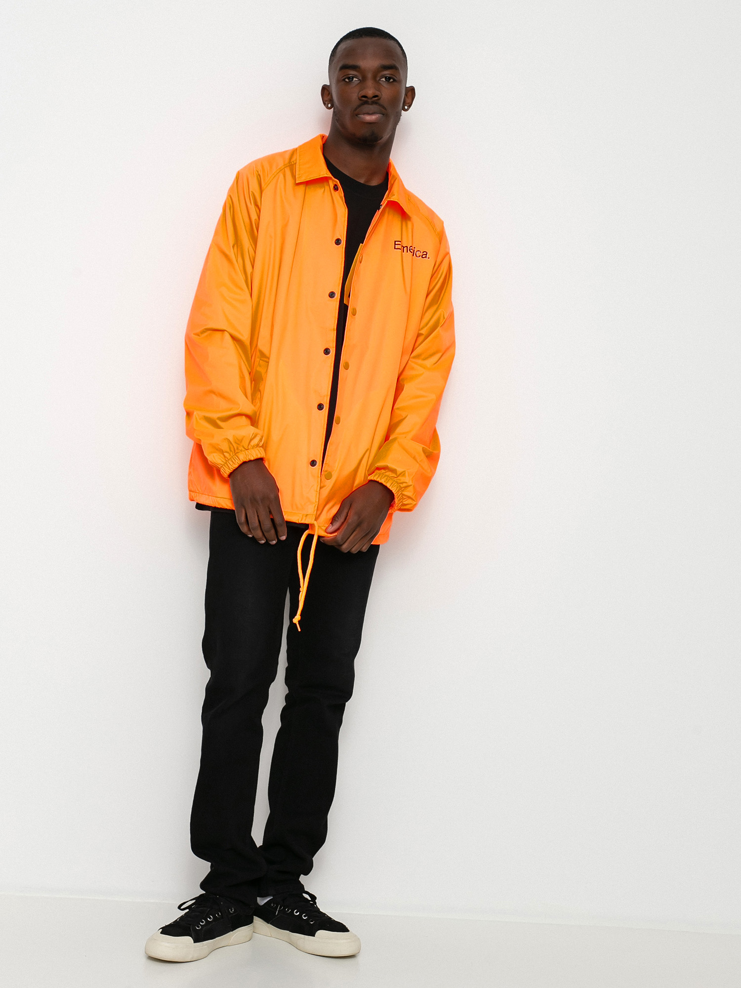 Emerica Pure Logo Coaches Jacket - orange (orange)