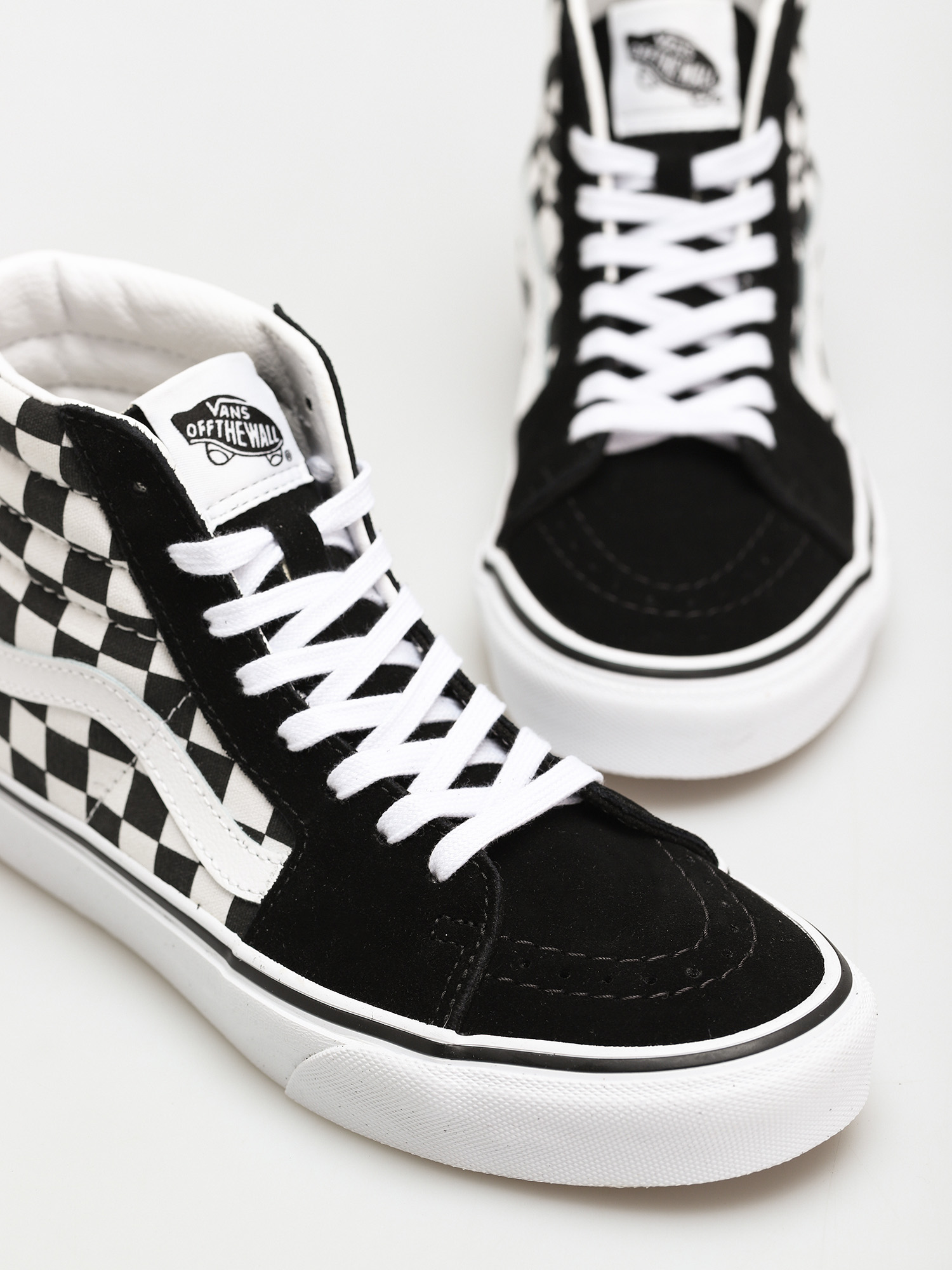 Vans Sk8 Hi Shoes (checkerboard/blk/tr wht)