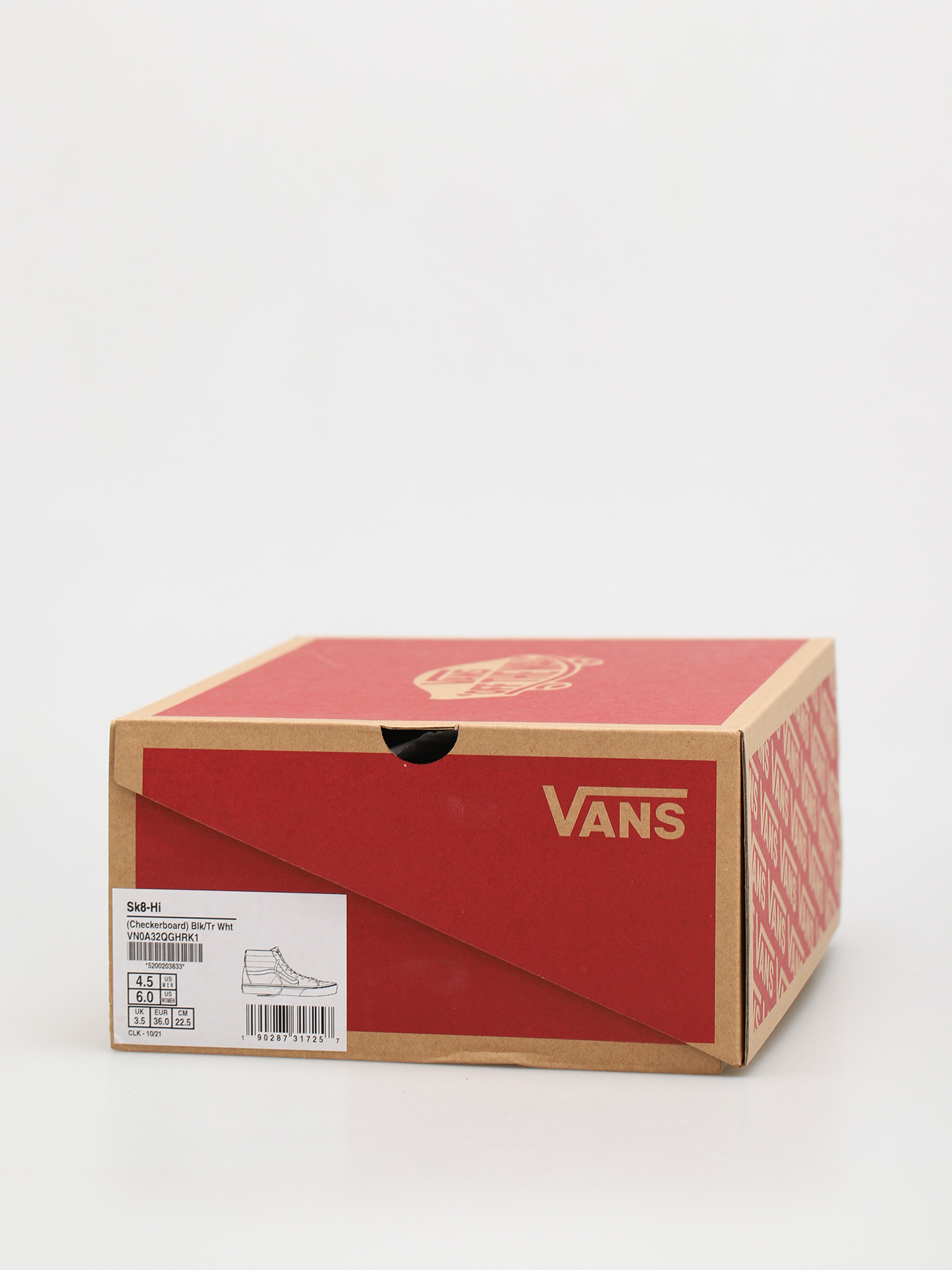 Vans Sk8 Hi Schuhe (checkerboard/blk/tr wht)