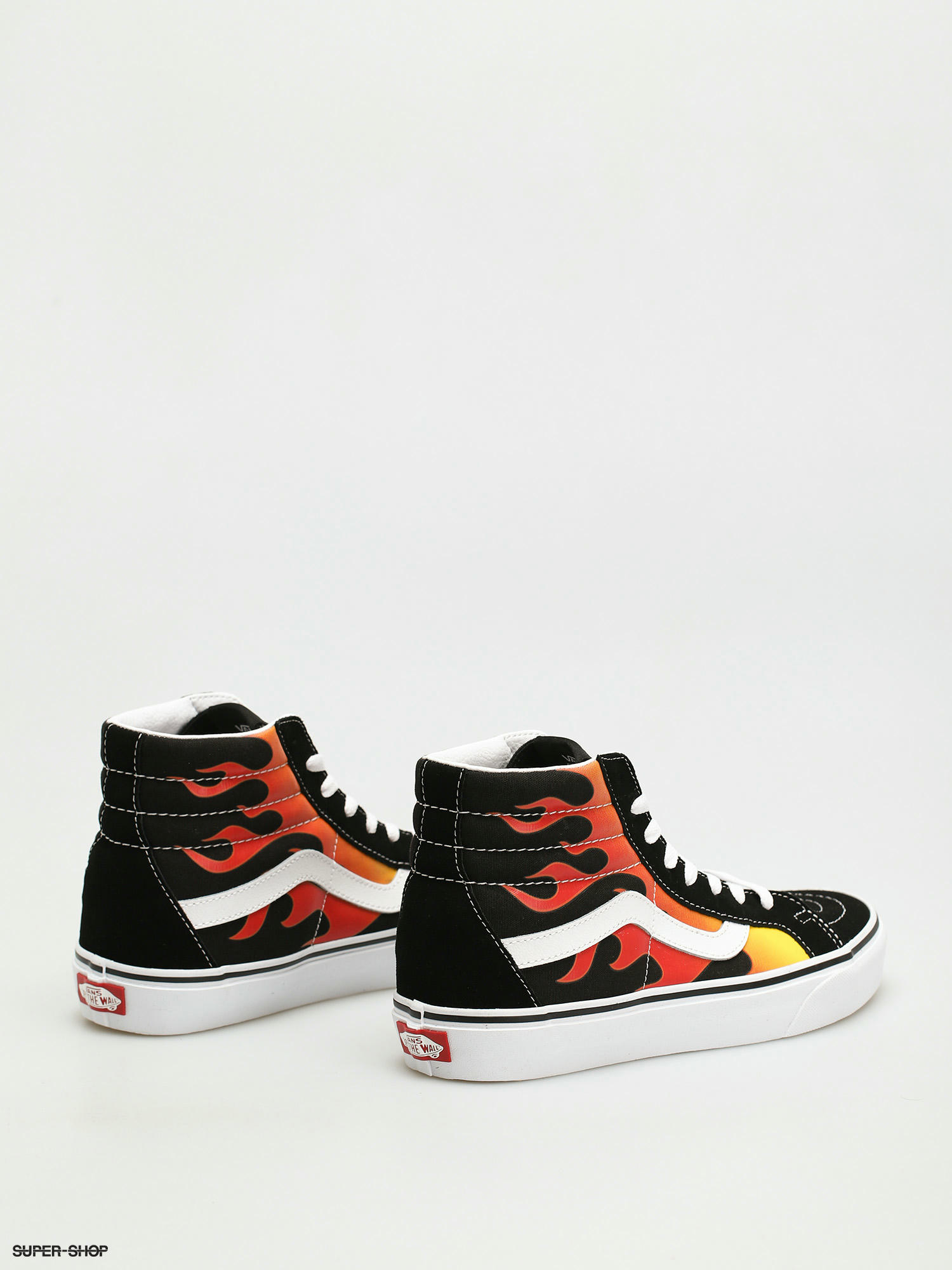 Vans Sk8 Hi Reissue Shoes (flame/black/black/true white)