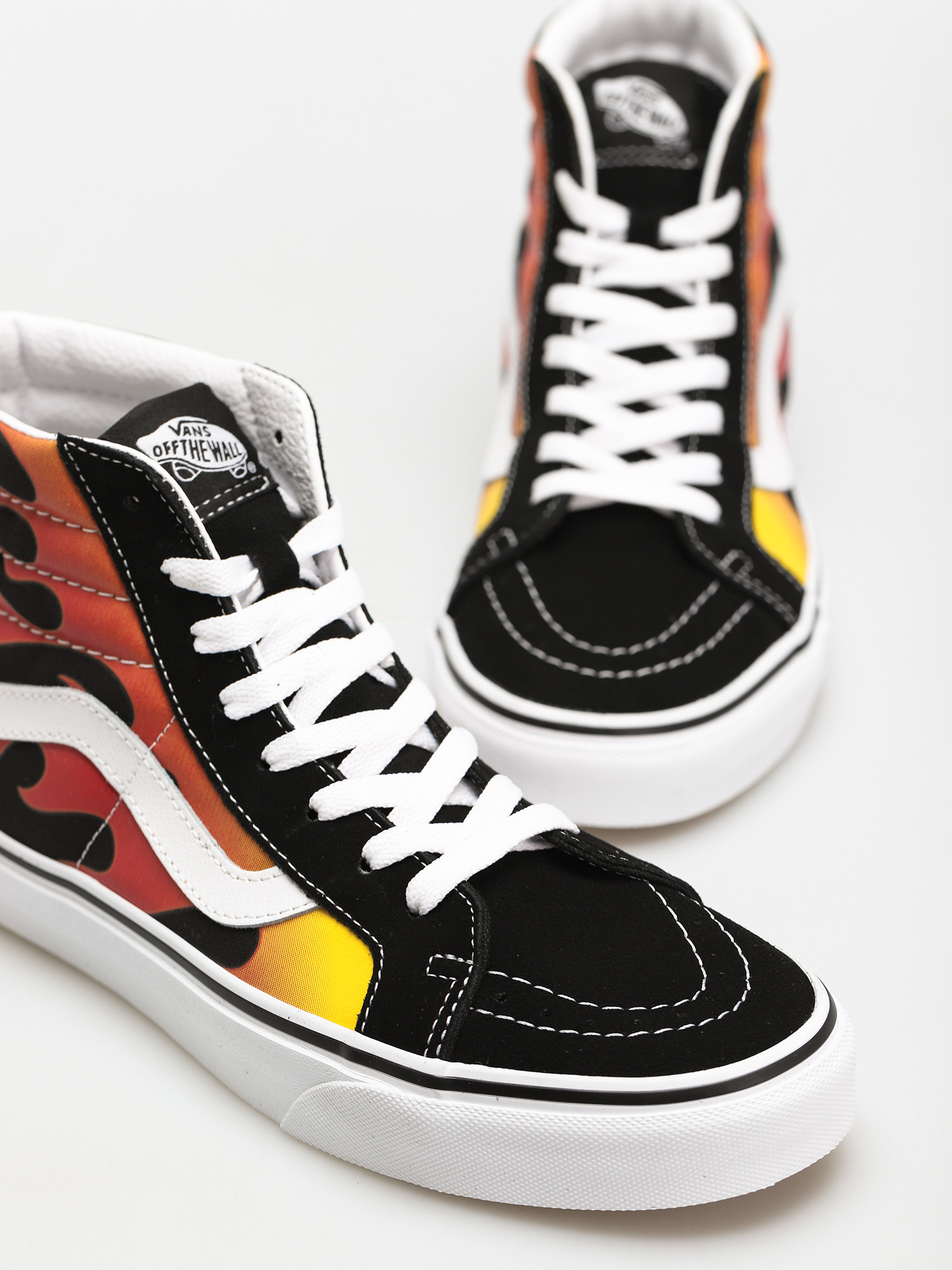 Vans Sk8 Hi Reissue Shoes (flame/black/black/true white)