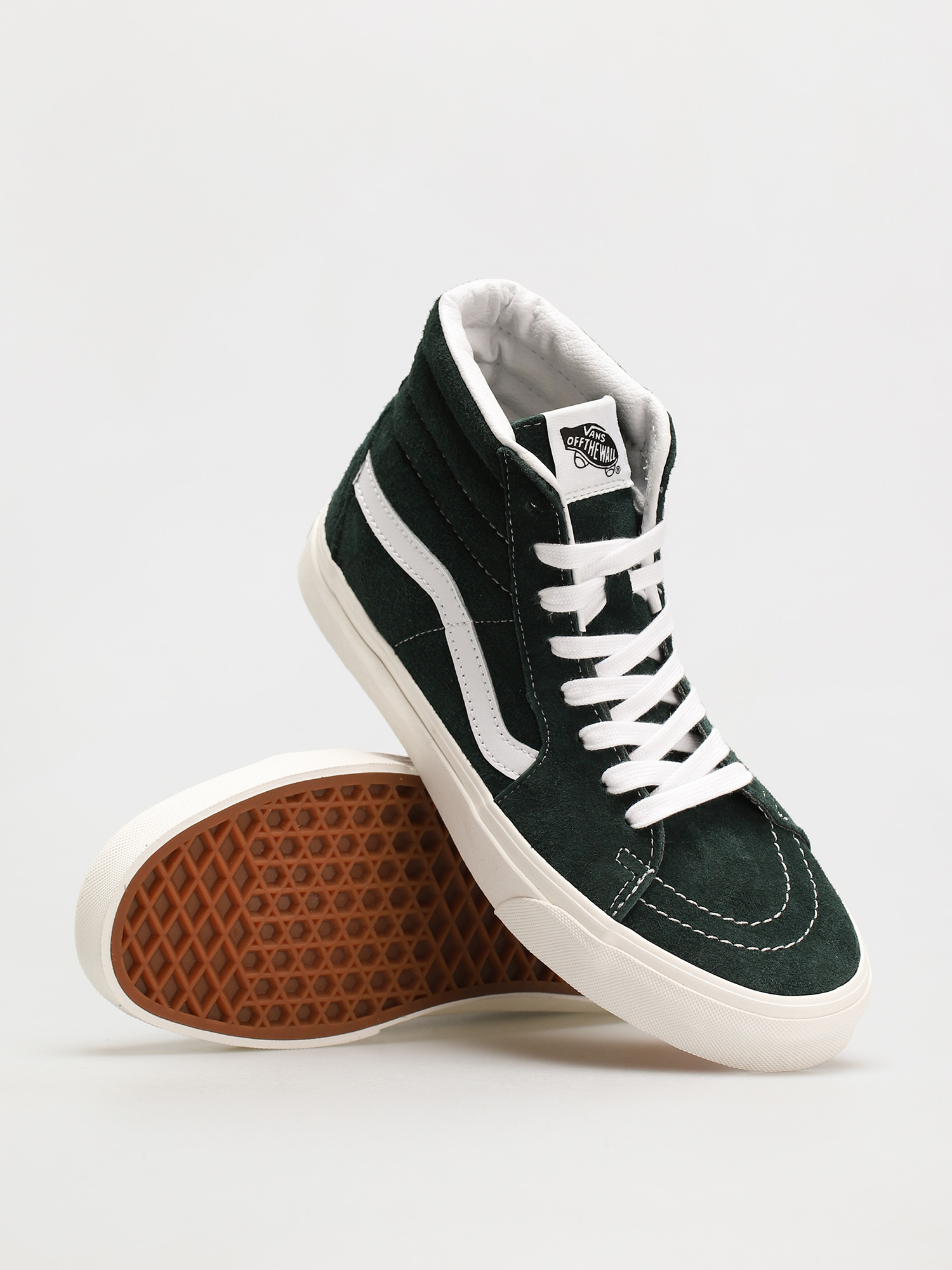 Vans Sk8 Hi Shoes (jungle green/snow white)
