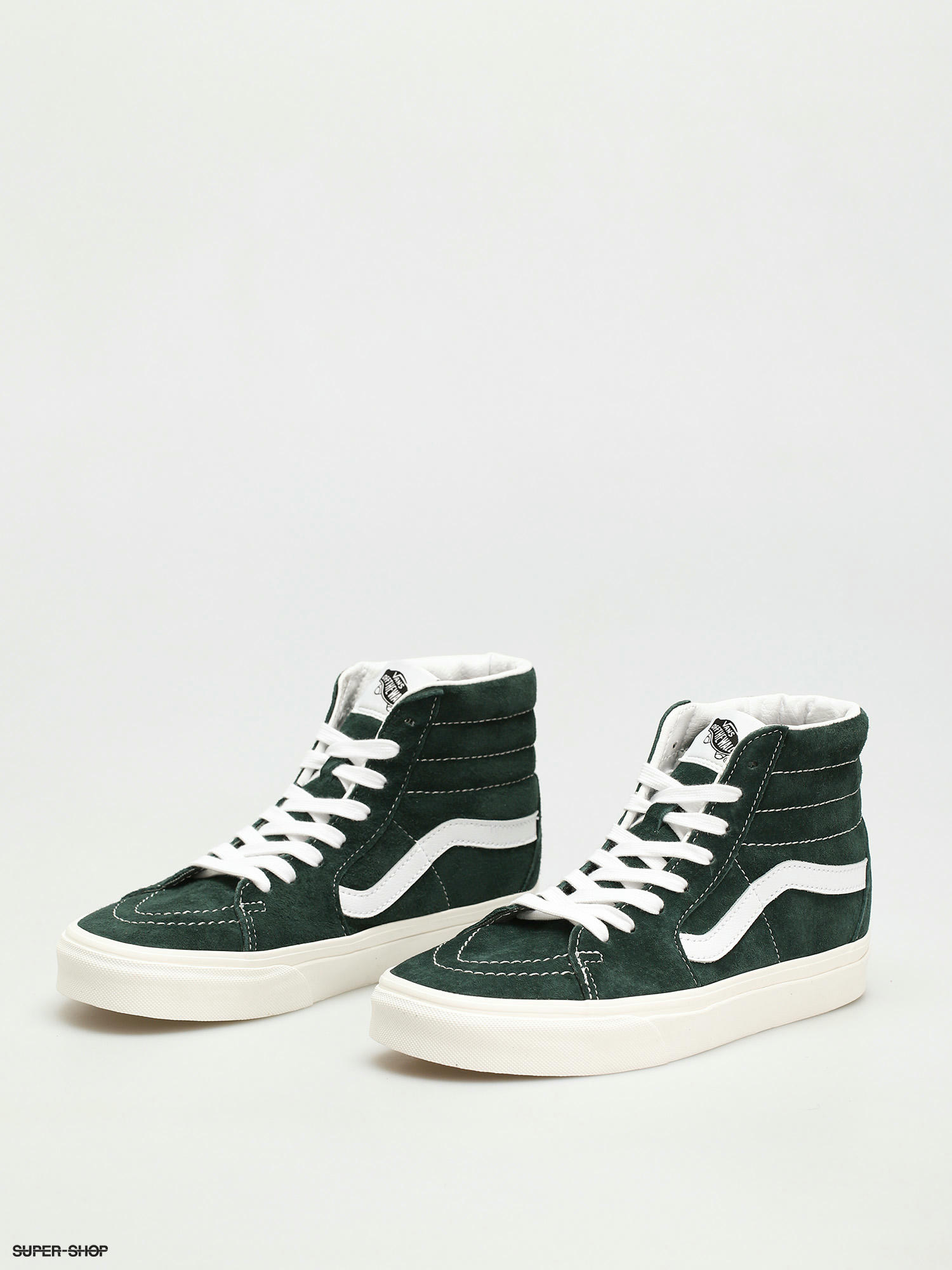 Forest green sk8 hi vans