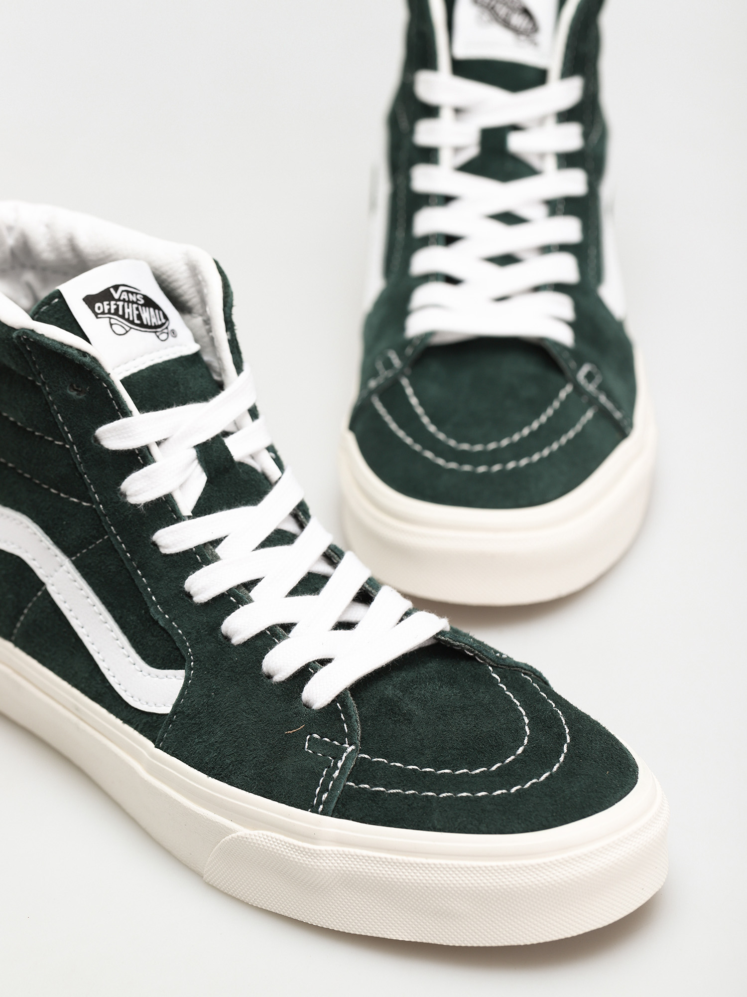 Vans Sk8 Hi Shoes (jungle green/snow white)
