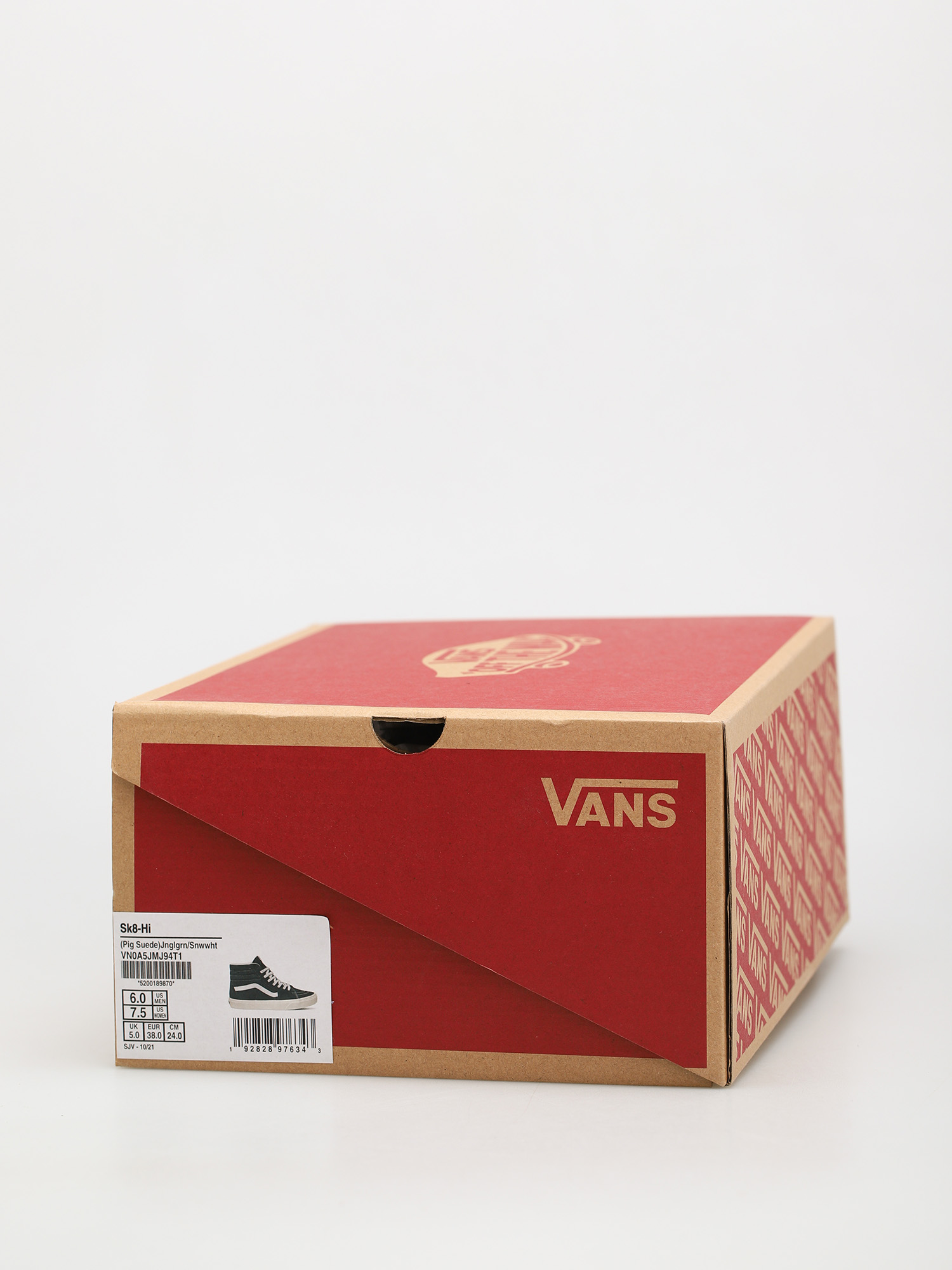 Vans Sk8 Hi Shoes (jungle green/snow white)