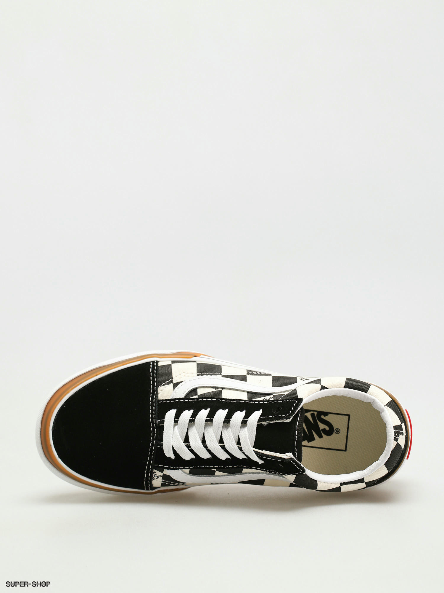 metallic checkerboard vans