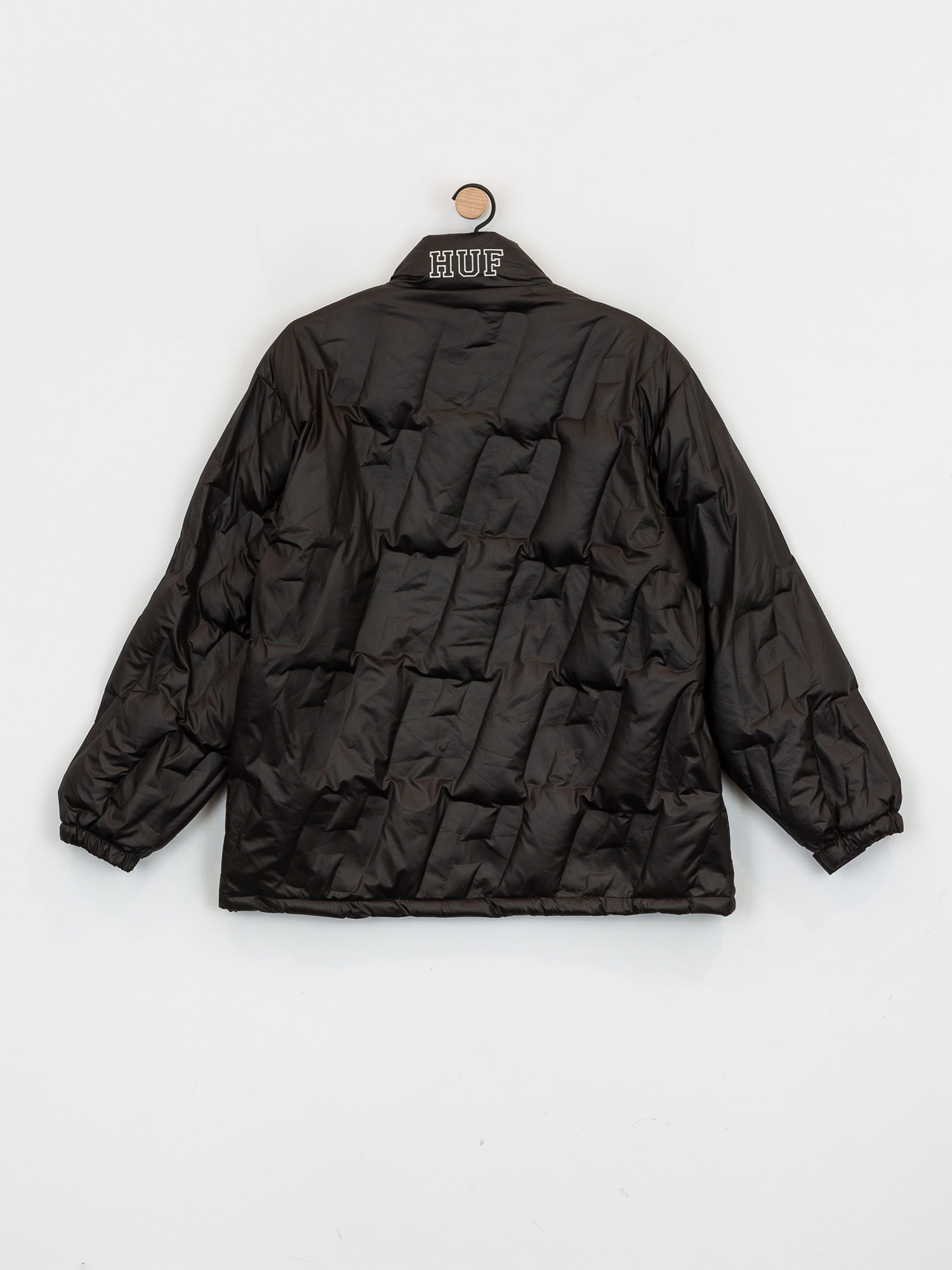 HUF Monogram Puffer Jacket (black)