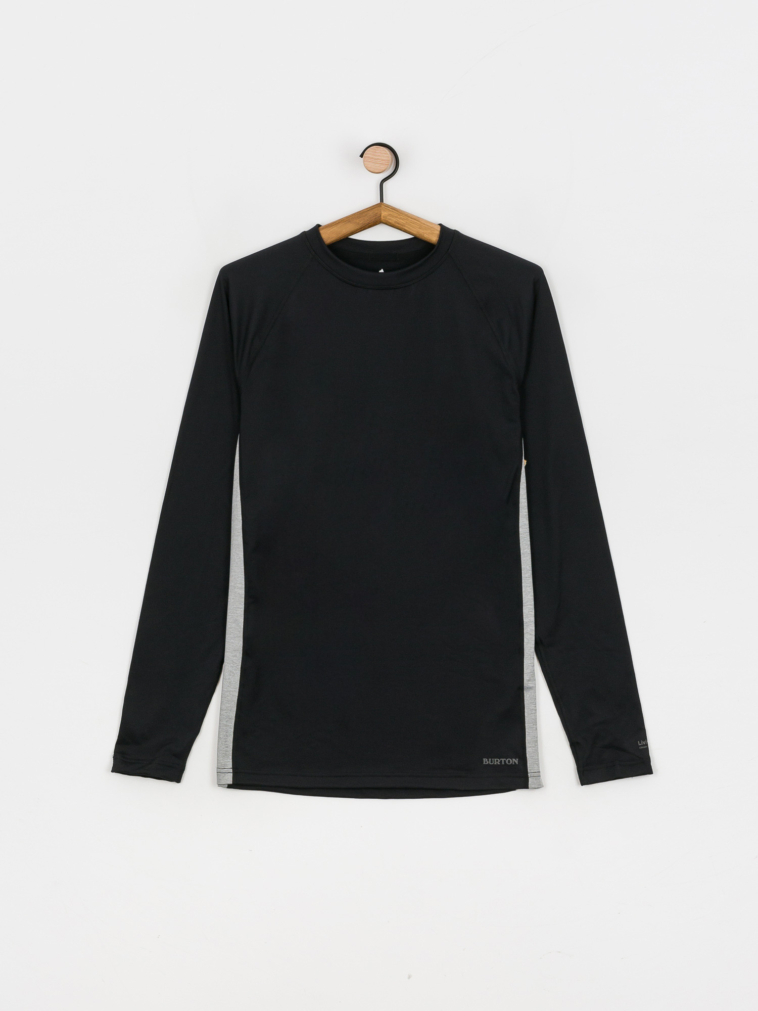 Mens Burton Midweight X Base Layer Active longsleeve (true black/gray heather)