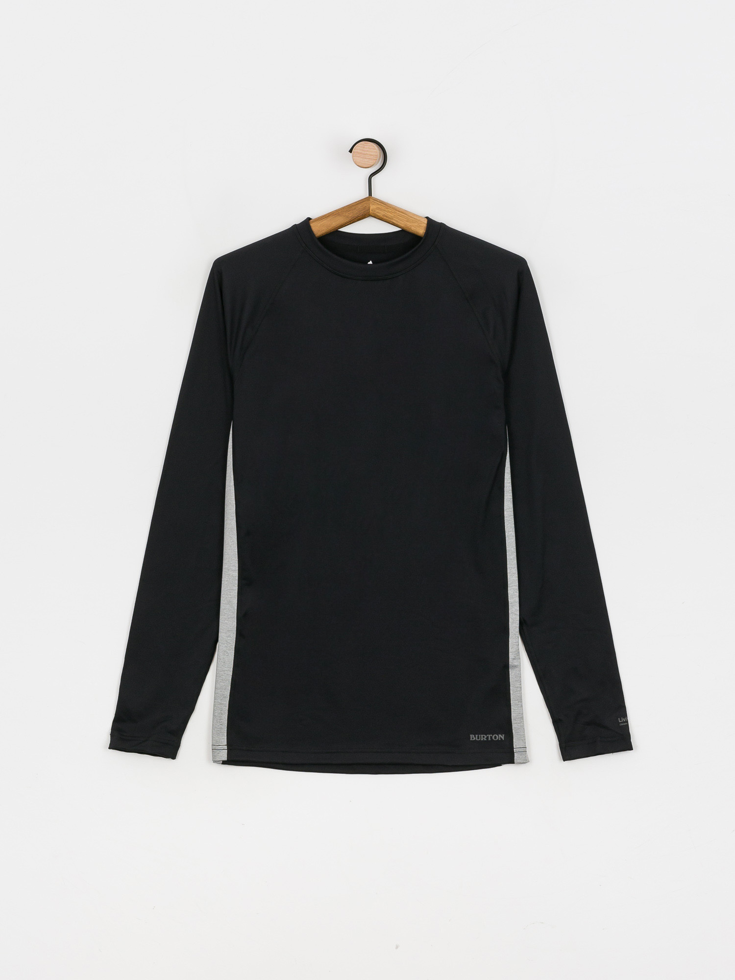 Herren Burton Midweight X Base Layer Longsleeve (true black/gray heather)
