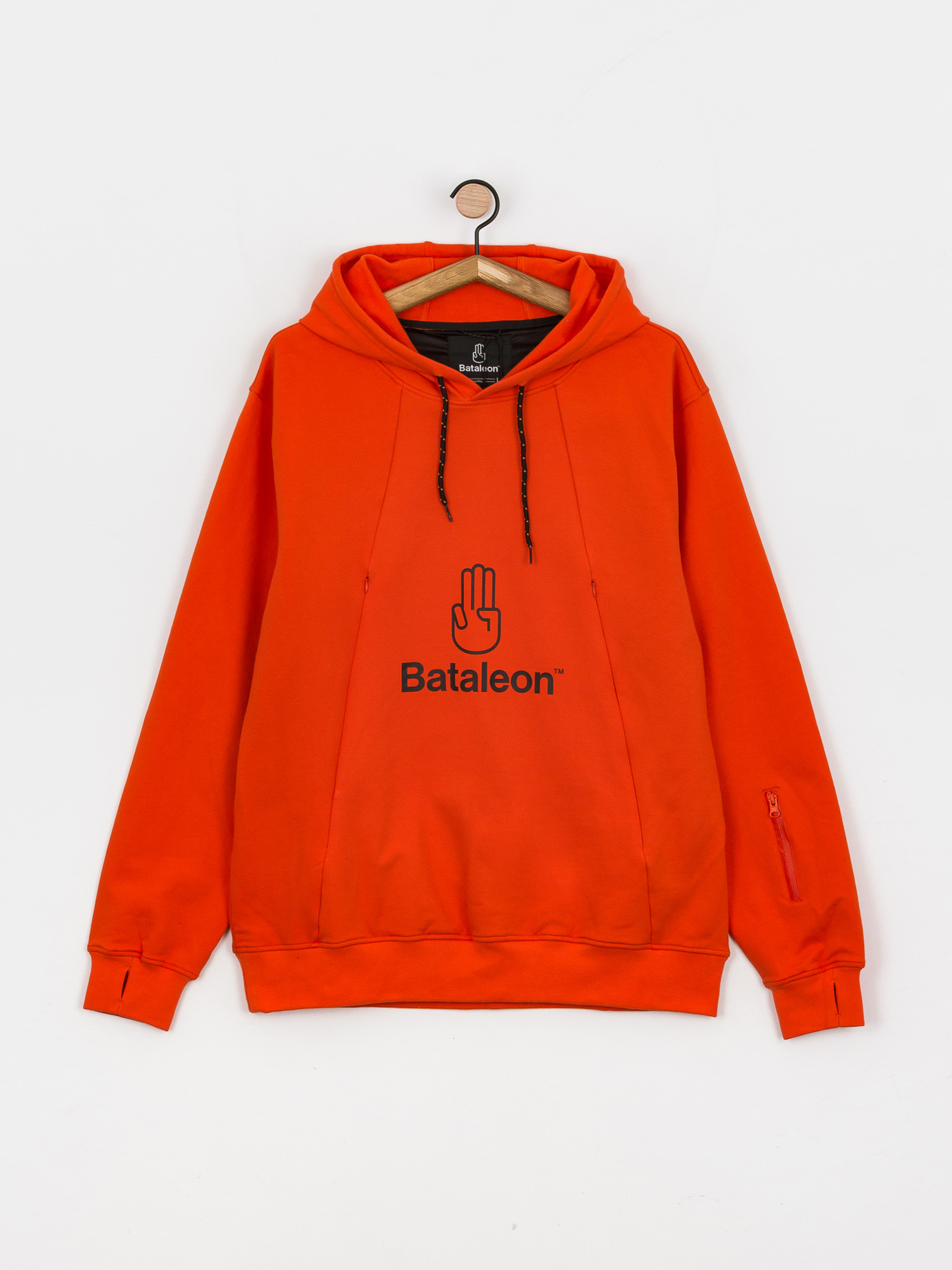 Mens Bataleon z kapturem Snowproof Delta HD Active sweatshirt (coral red)