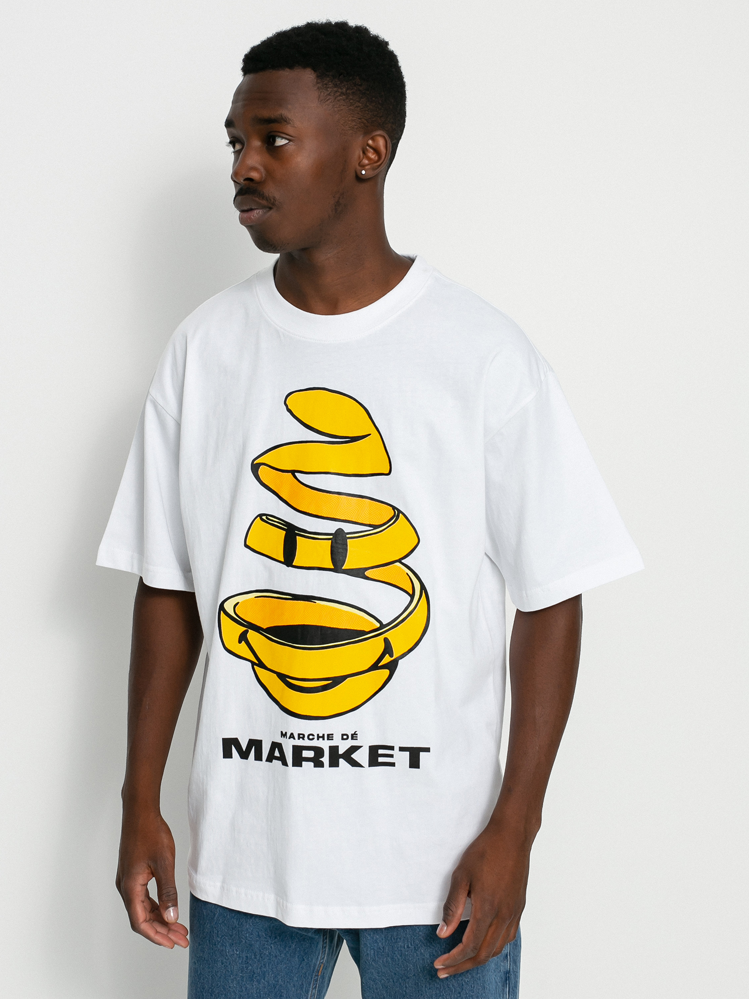 Chinatown Market Smiley Marche De Market T-shirt (white)