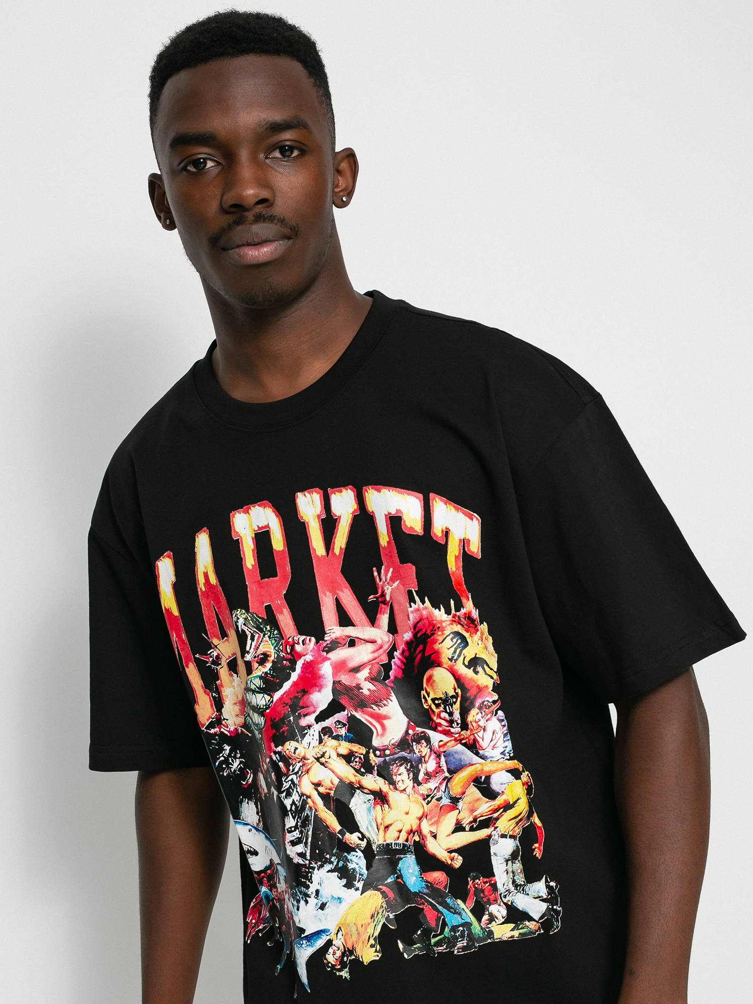 Chinatown Market Arc Animal Mosh Pit T-shirt - black (black)
