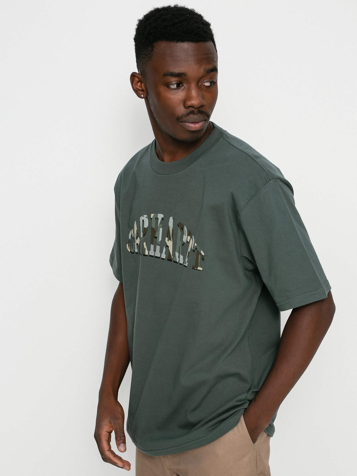 Carhartt WIP Dome Script T-shirt (hemlock green)