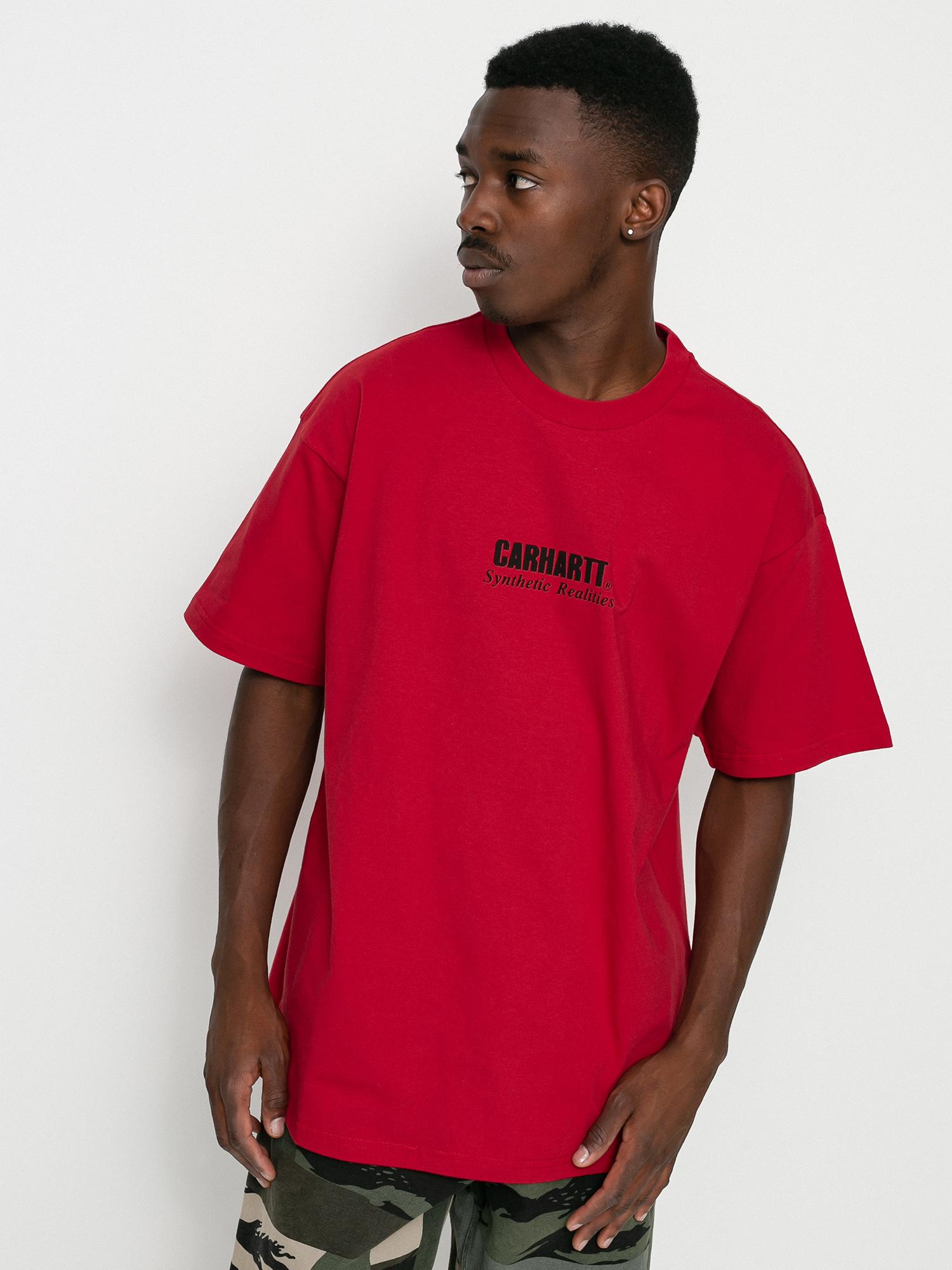 Carhartt WIP Synthetic Realities T-shirt - red (cornel/black)
