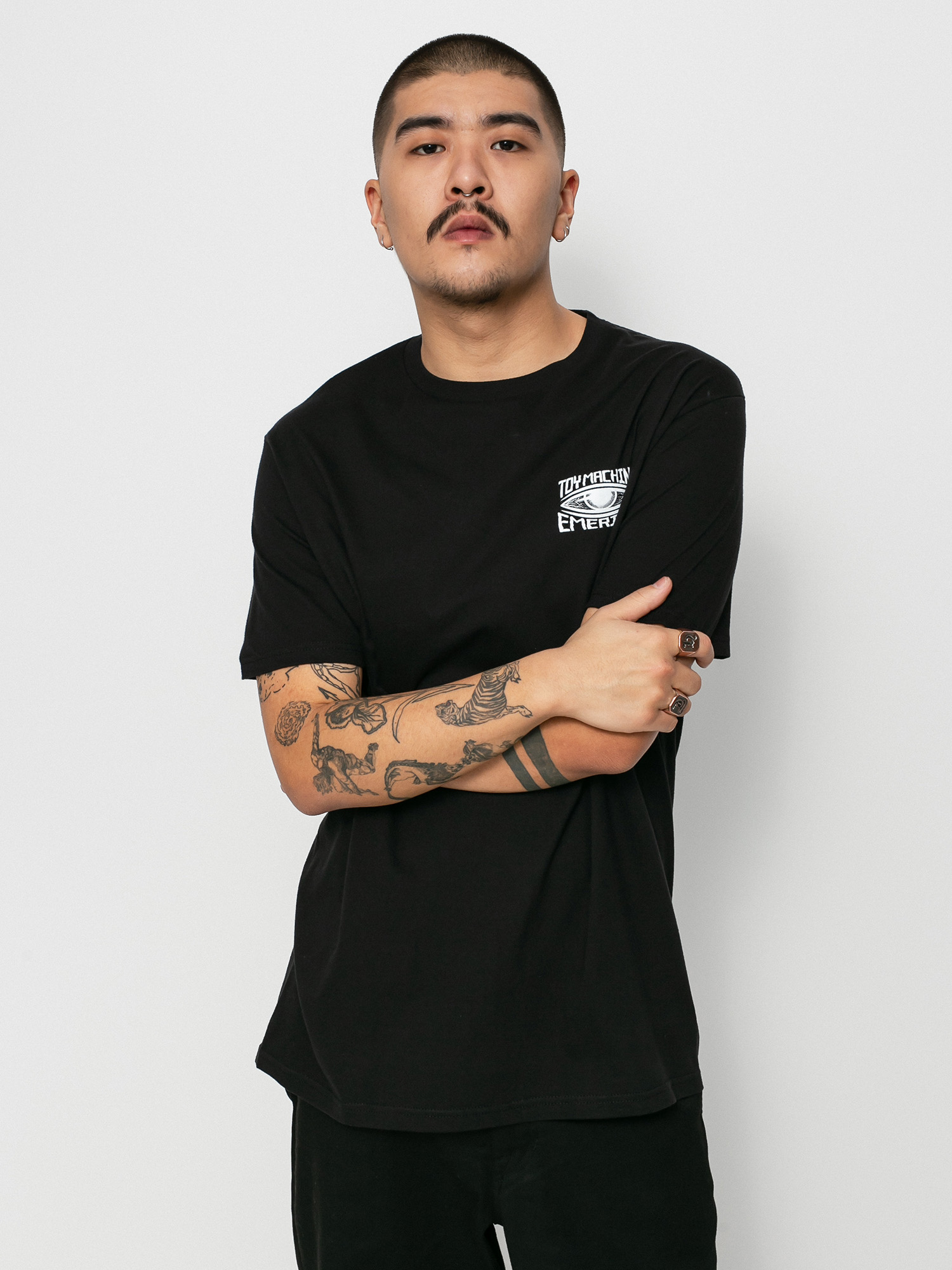 Emerica X Toy Machine Eye T-Shirt (black)