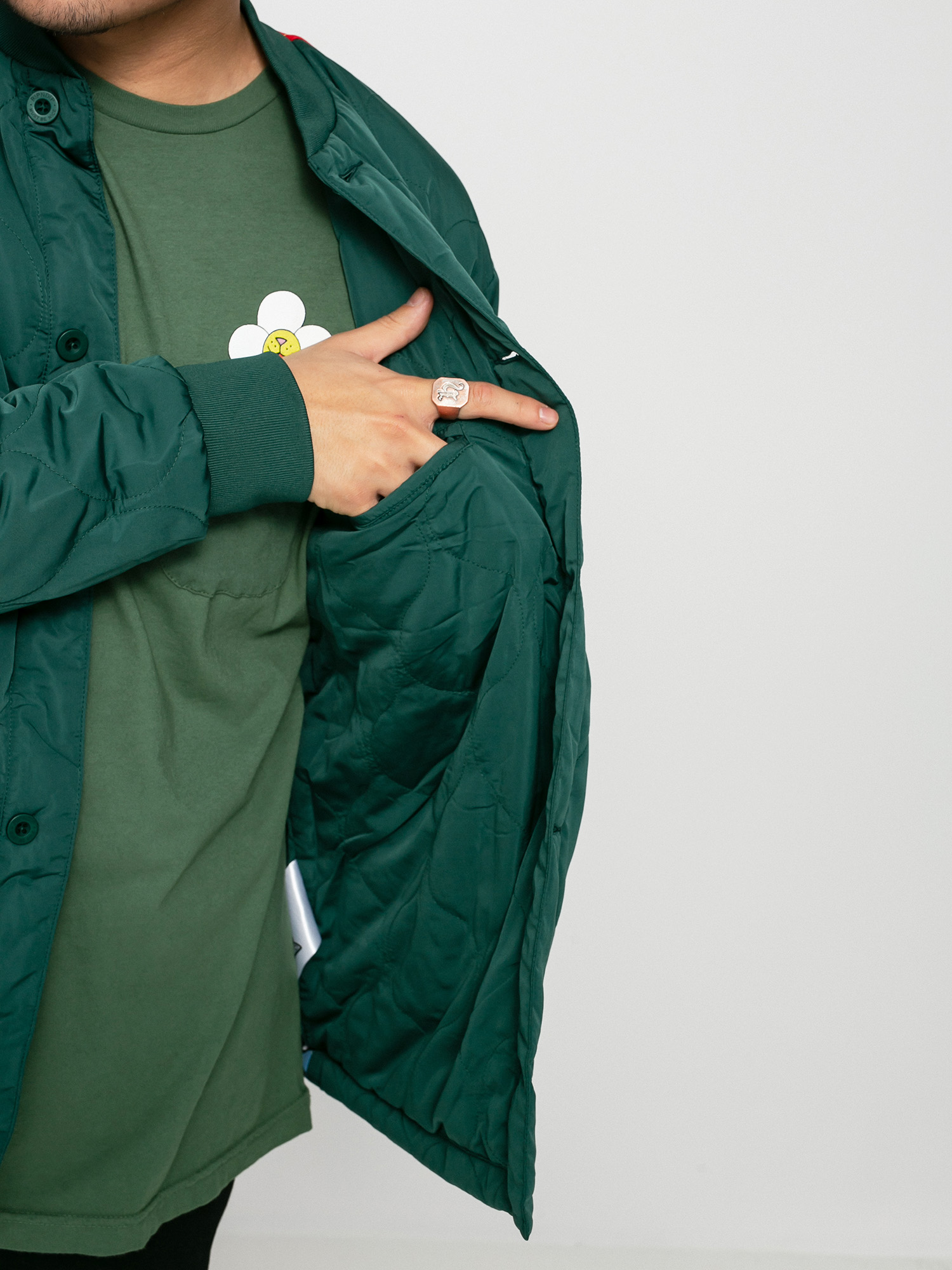 pine green bomber jacket