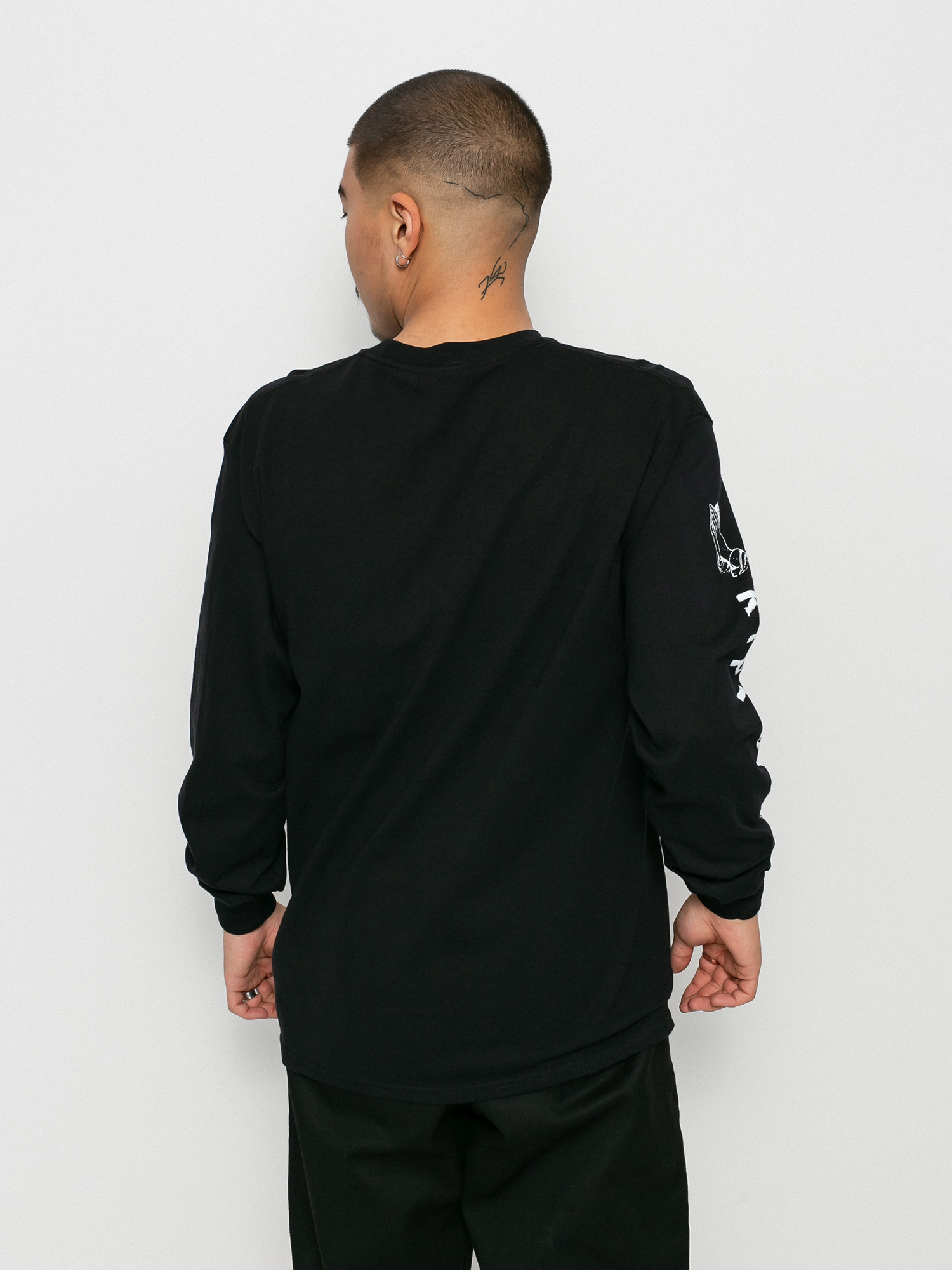 RipNDip Longsleeve Lord Nermal Pocket (black)