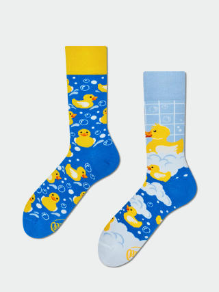 Many Mornings Bath Ducks Socks (blue/yellow)