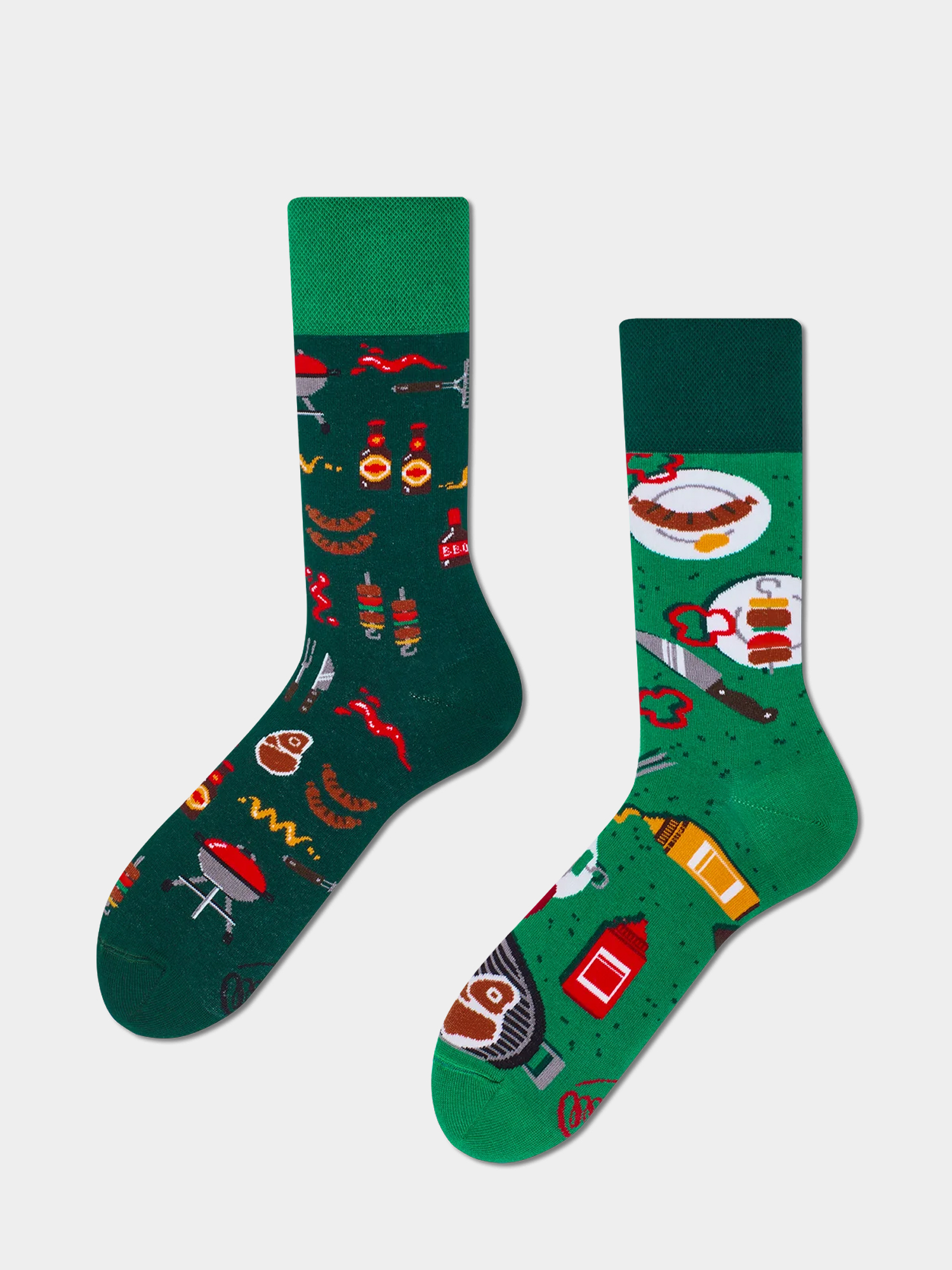 Many Mornings Bbq Socken (green)