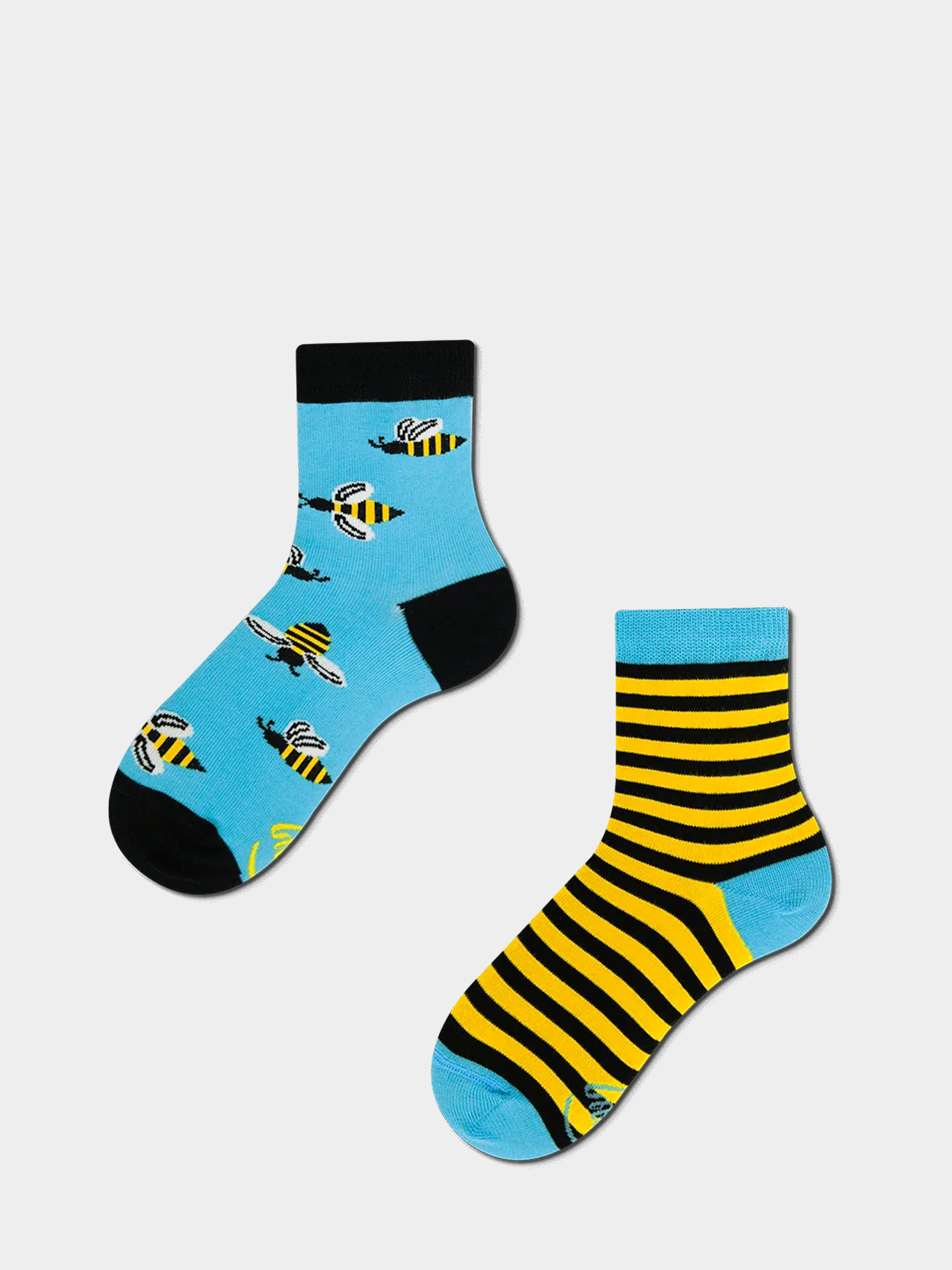Many Mornings Bee Bee Kids JR Socks (blue/yellow)