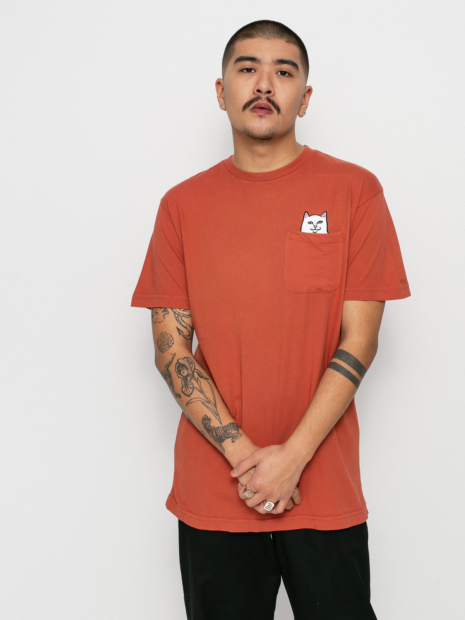 RipNDip Lord Nermal Pocket T-shirt (clay)