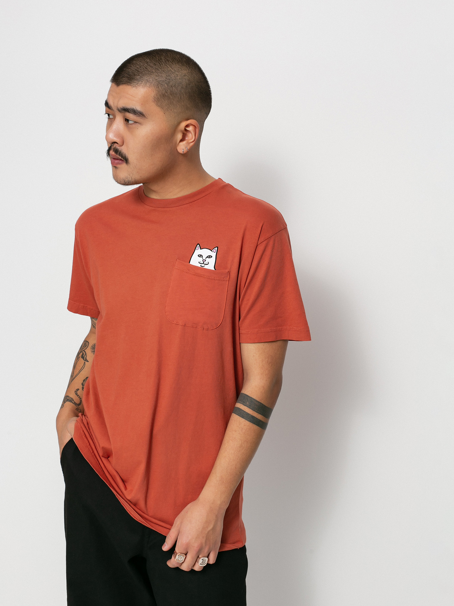 RipNDip Lord Nermal Pocket T-shirt (clay)