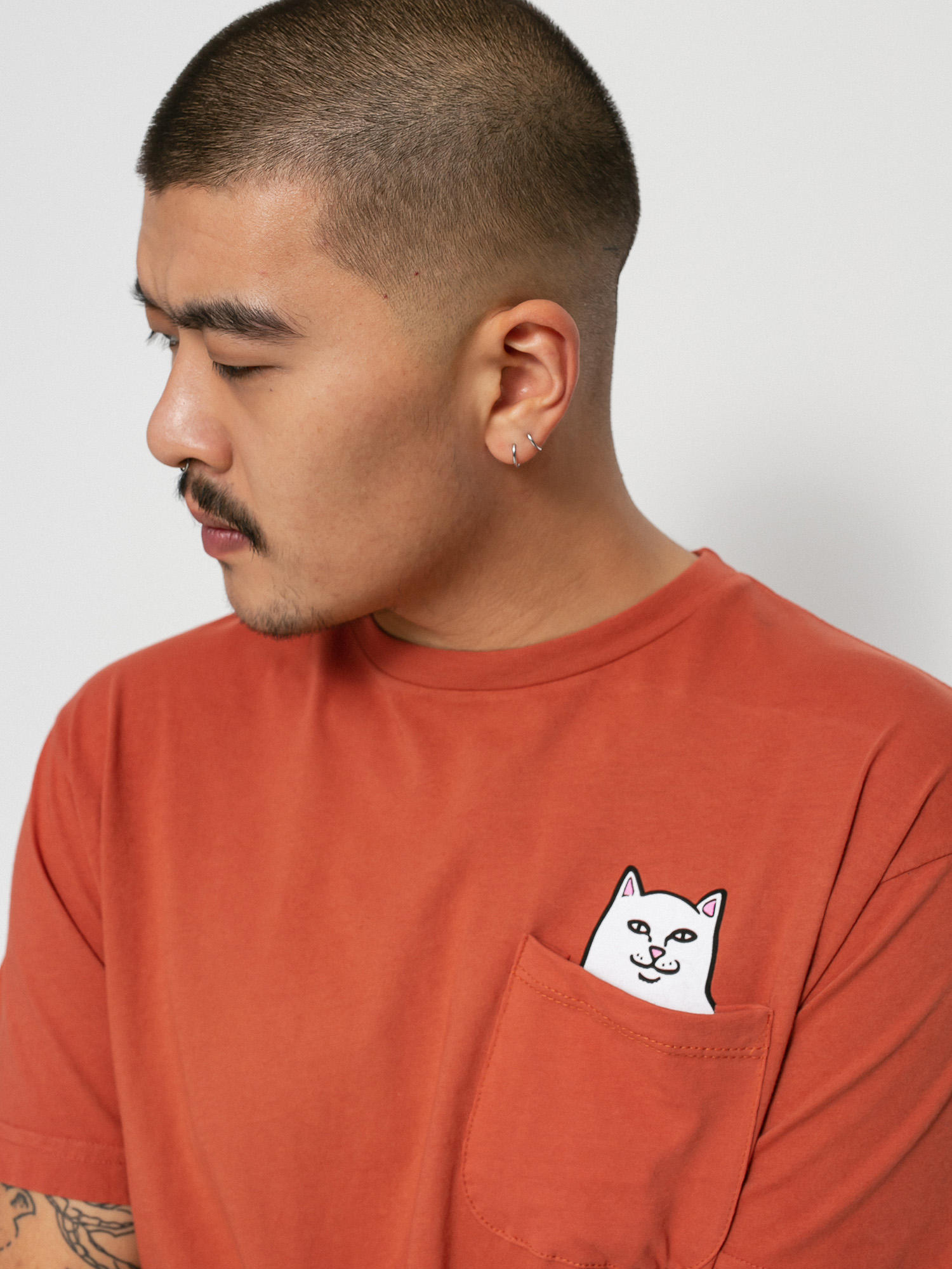 RipNDip Lord Nermal Pocket T-shirt (clay)