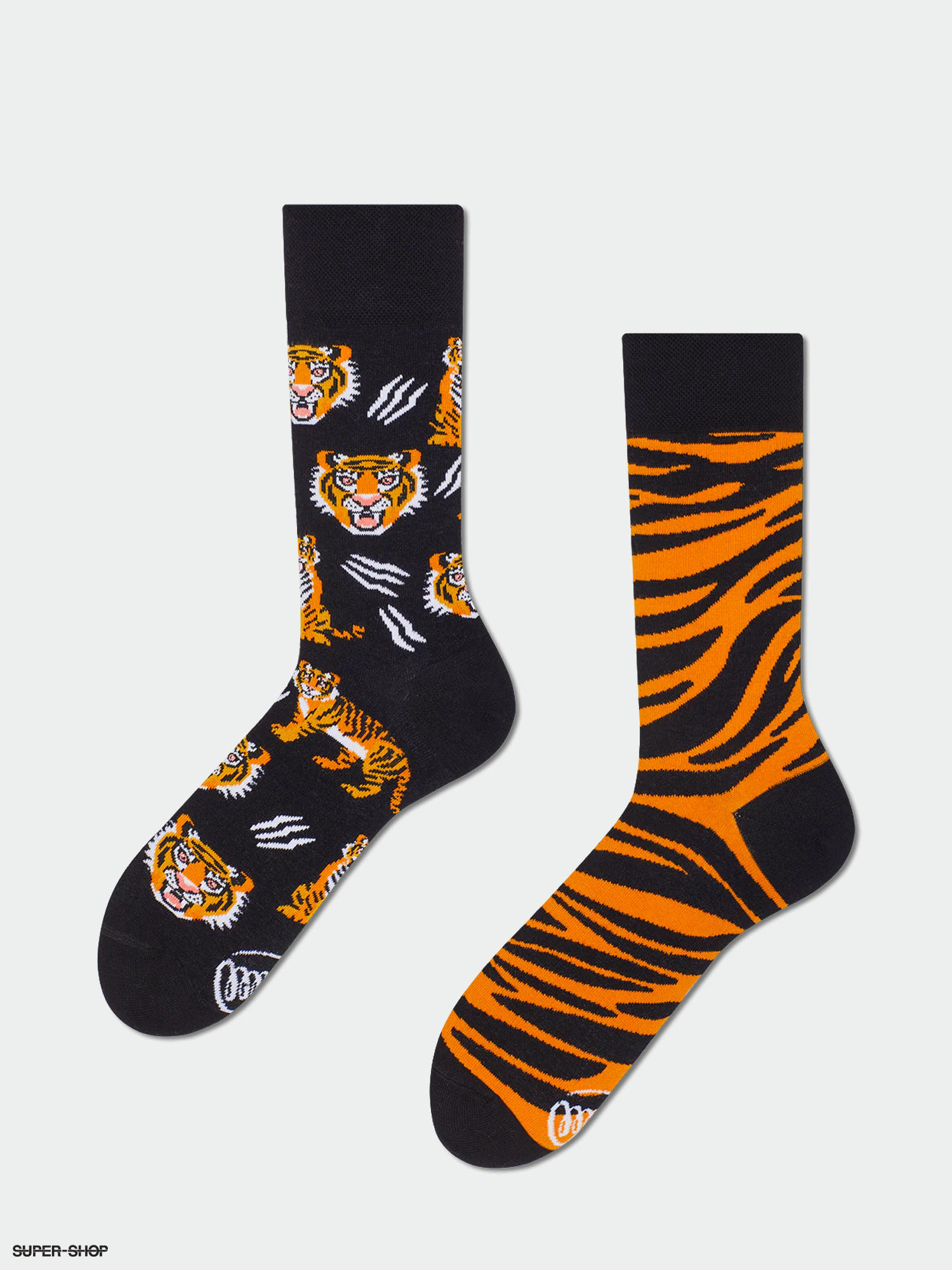 Many Mornings Feet Of The Tiger Socks (orange/black)