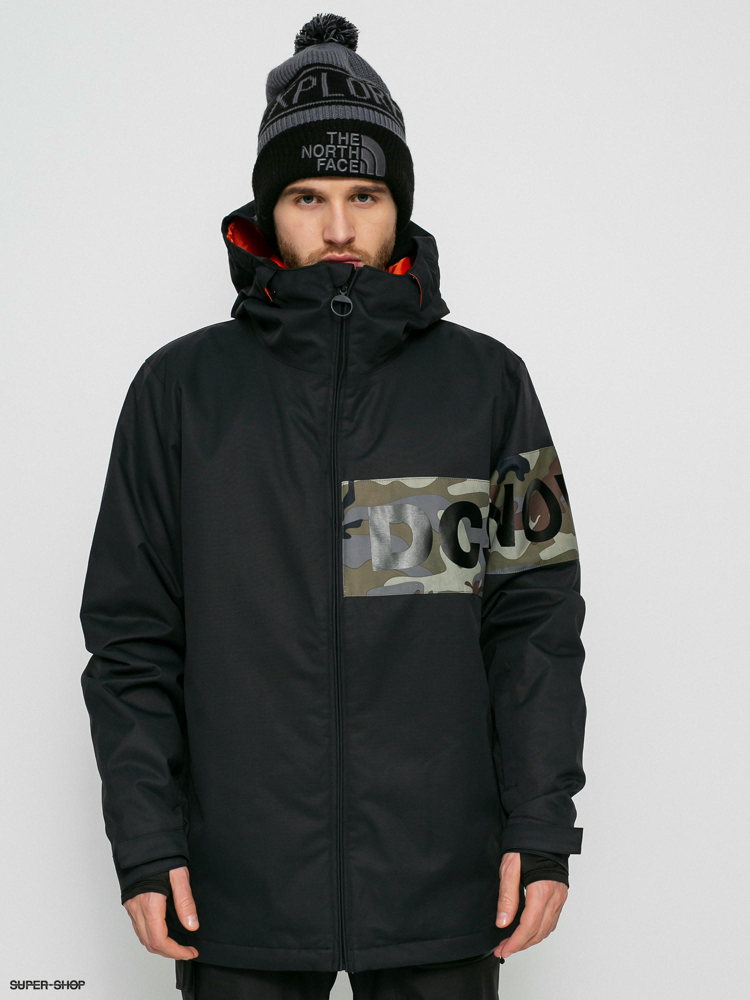 mens snowboard jacket black