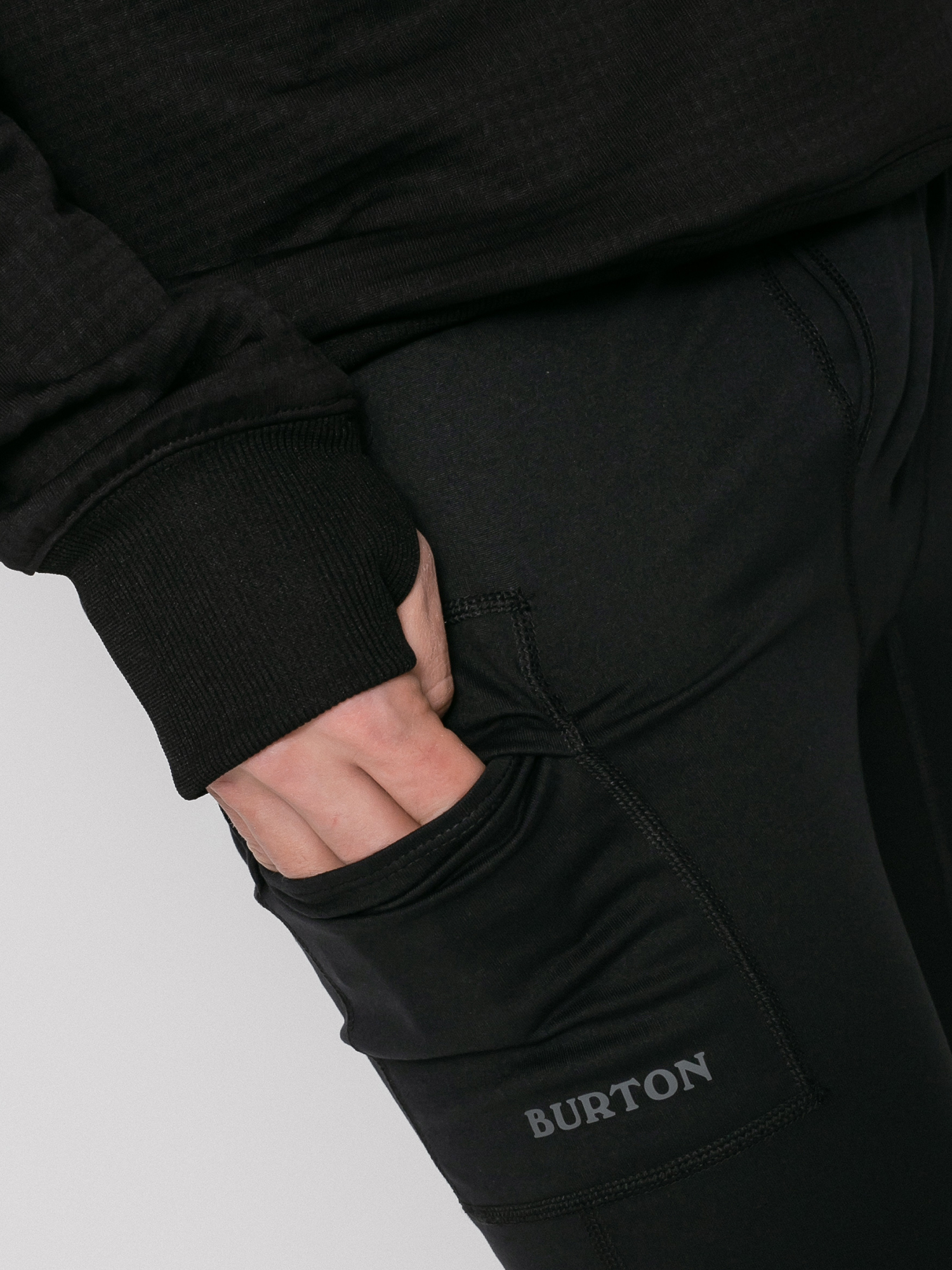 Herren Burton Midweight X Base Layers Funktionseggins (true black)