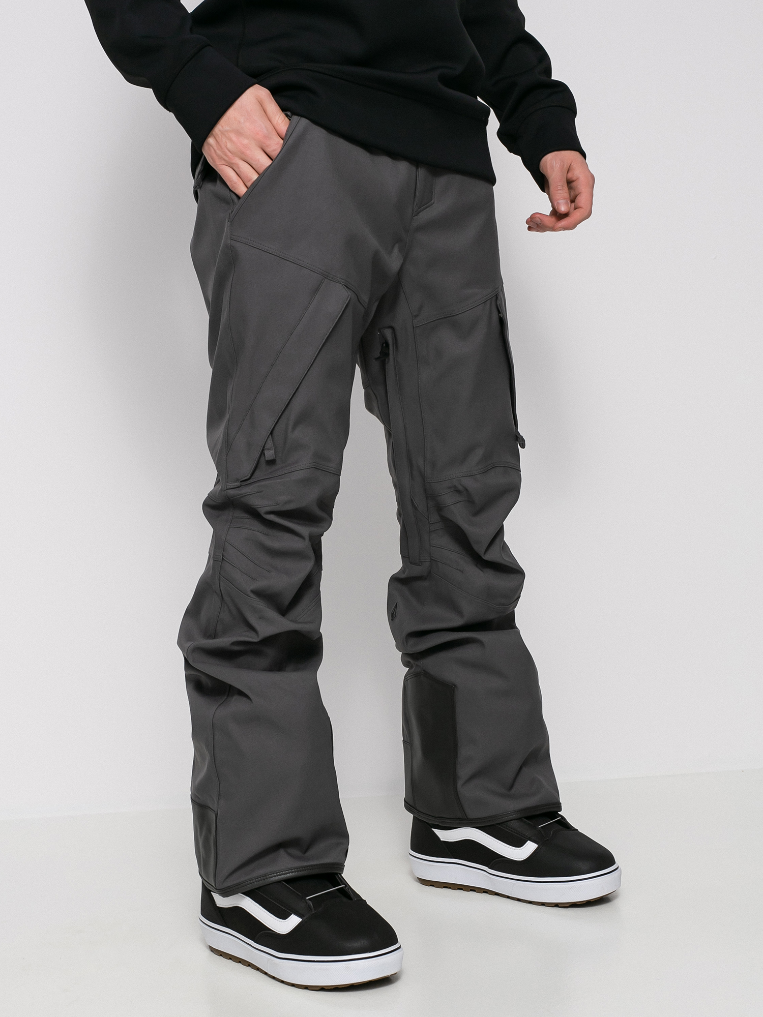 Mens Volcom New Articulated Snowboard pants (dark grey)