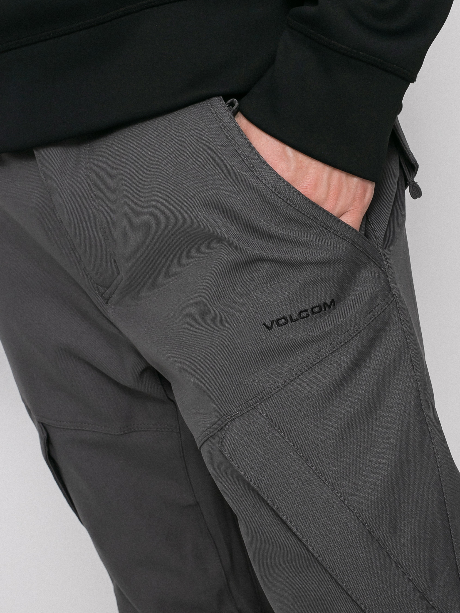 Mens Volcom New Articulated Snowboard pants (dark grey)