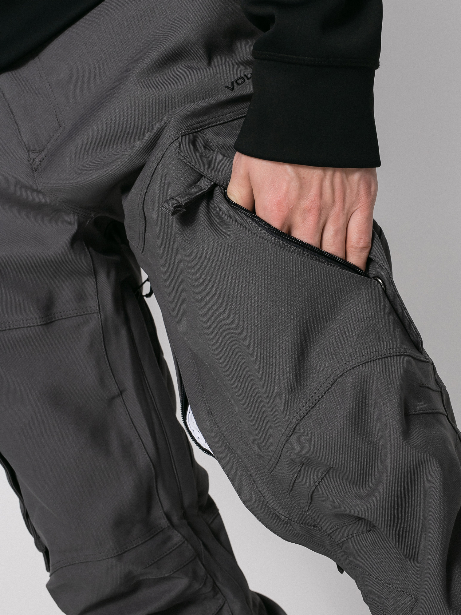 Mens Volcom New Articulated Snowboard pants (dark grey)