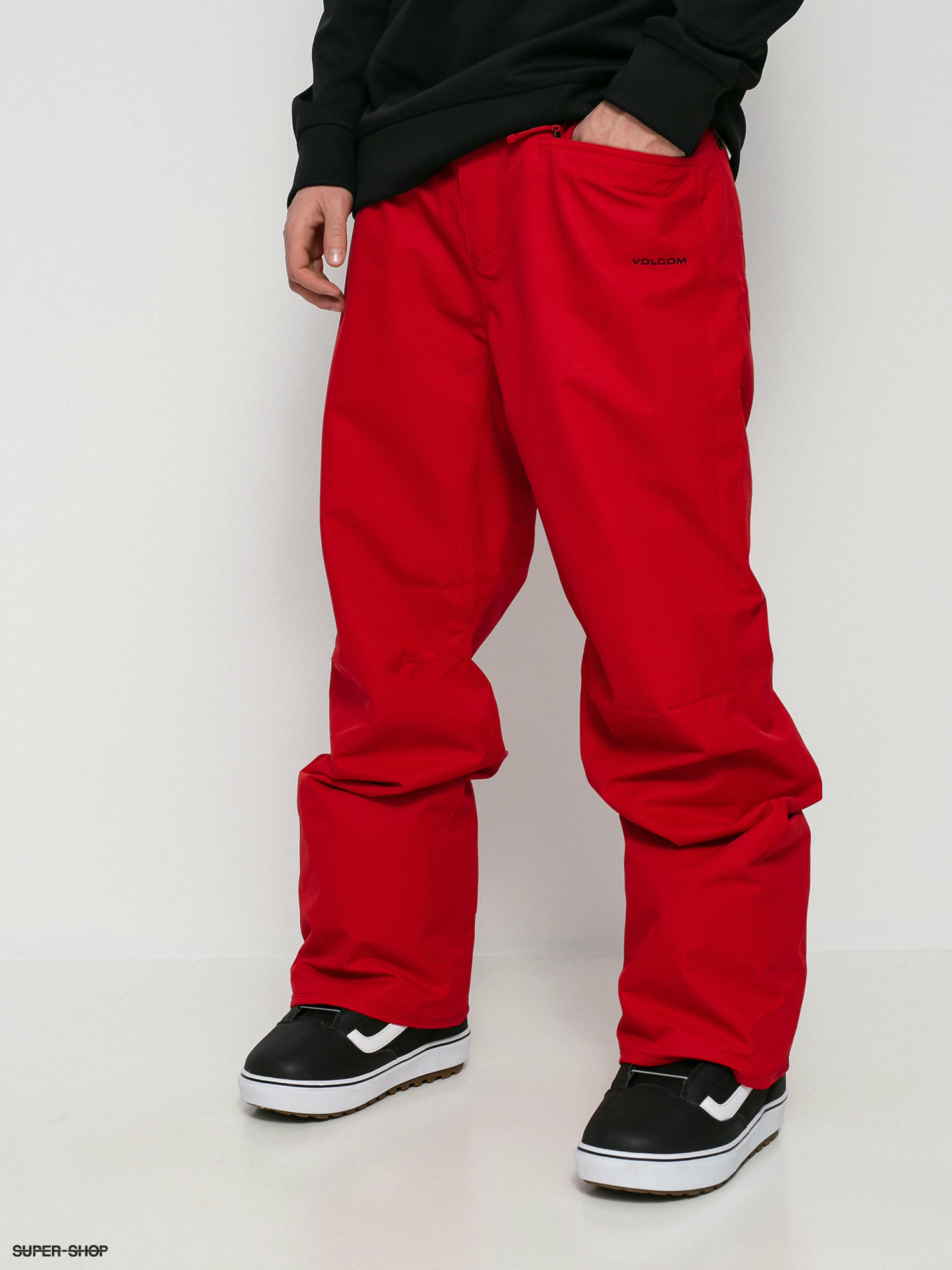 red snowboard pants