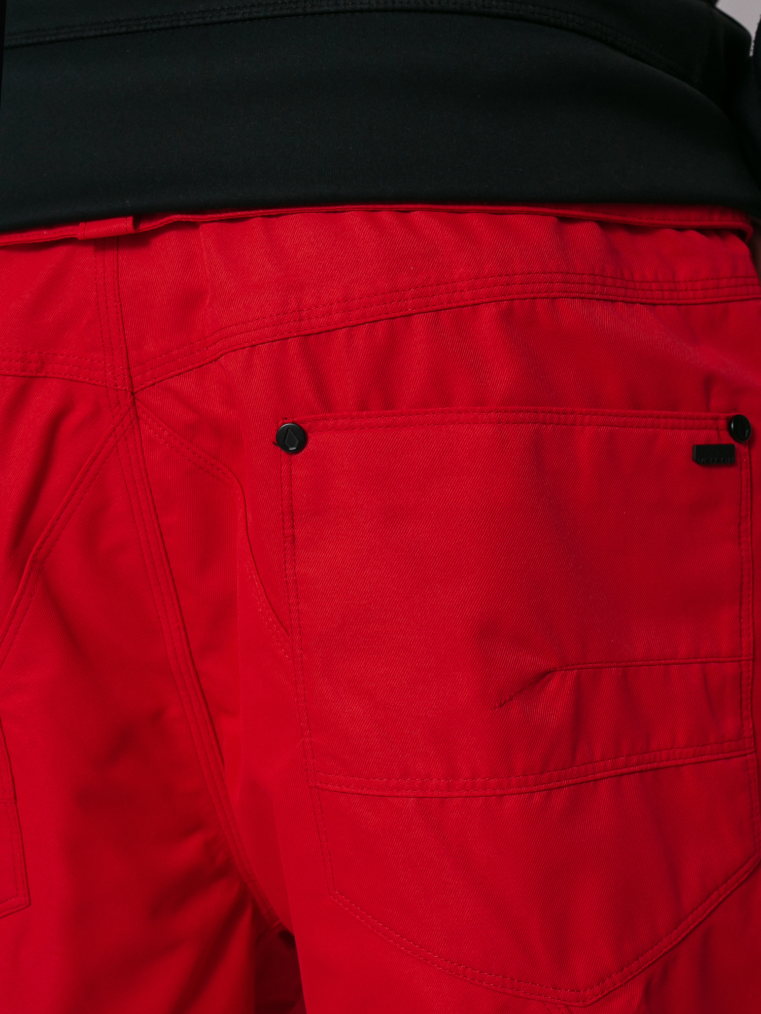 Mens Volcom Carbon Snowboard pants (red)