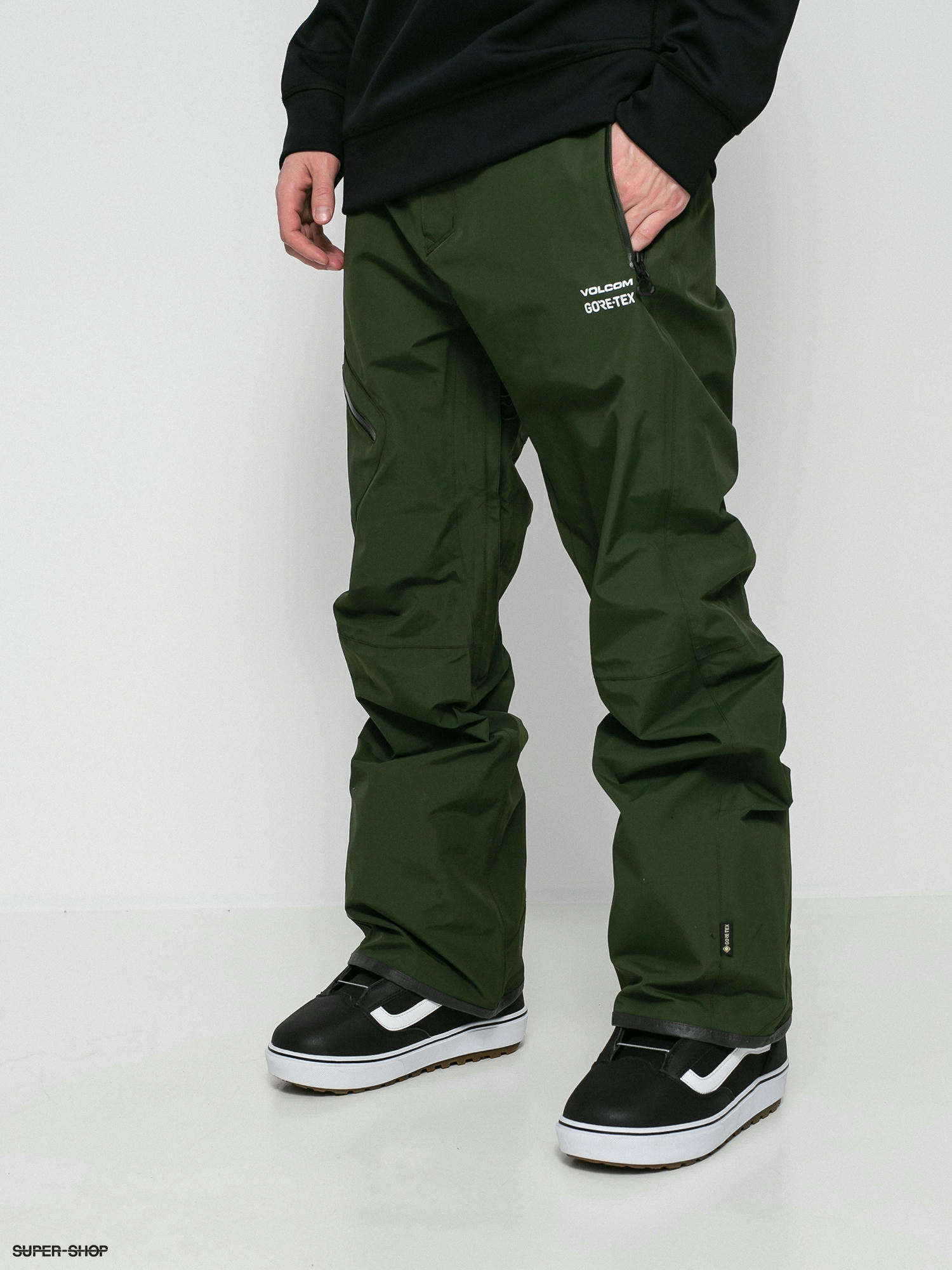 Mens Volcom L Gore Tex Snowboard pants (saturated green)