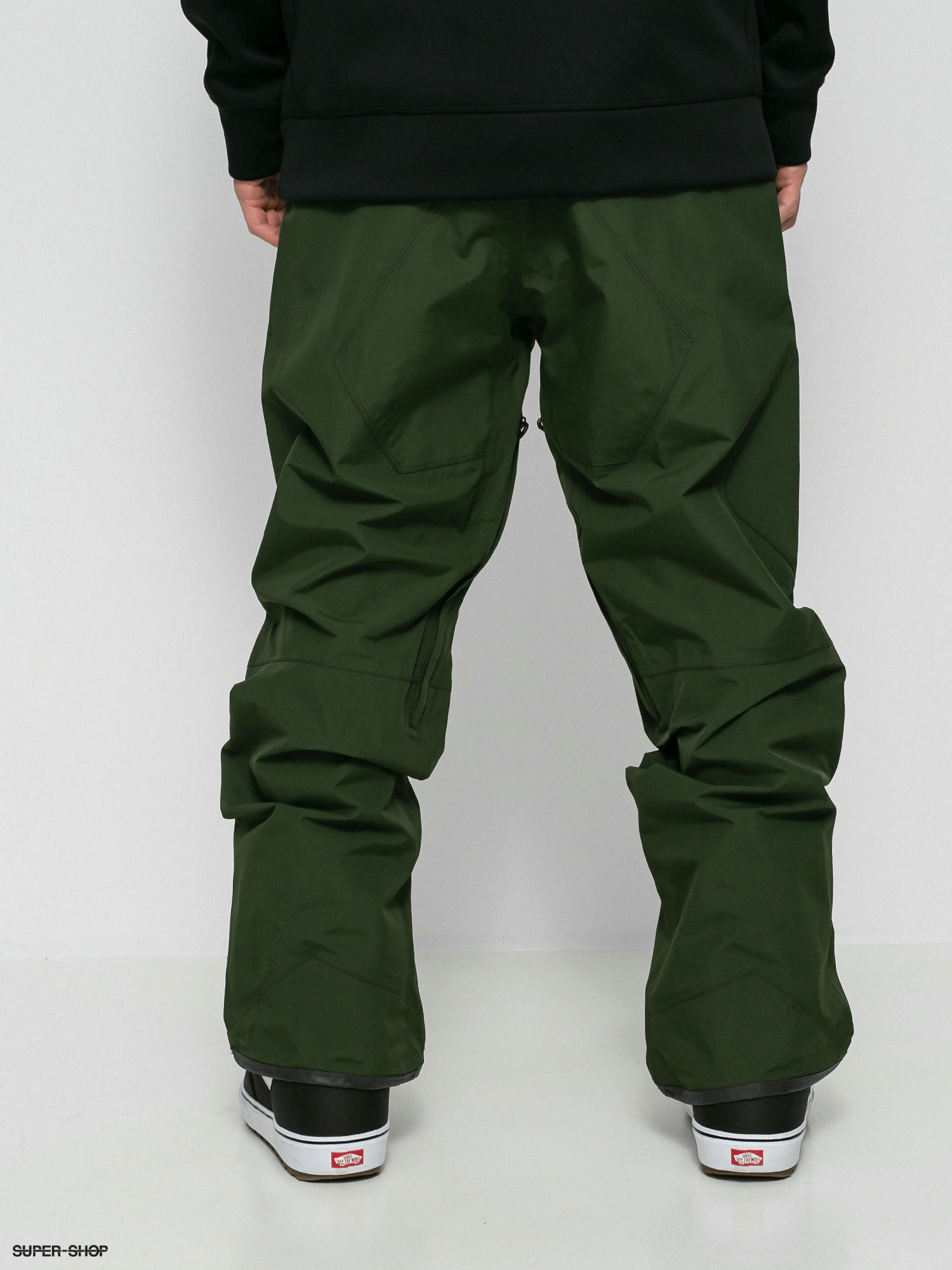 Volcom Battlefield lime green snow pants boys medium