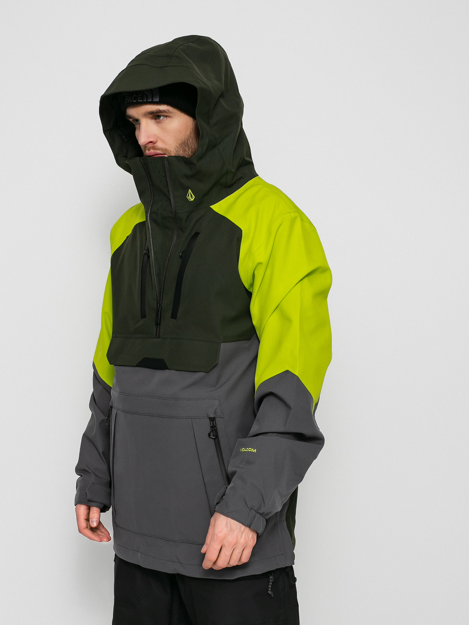 Herren Volcom Brighton Pullover Snowboardjacke (dark grey)