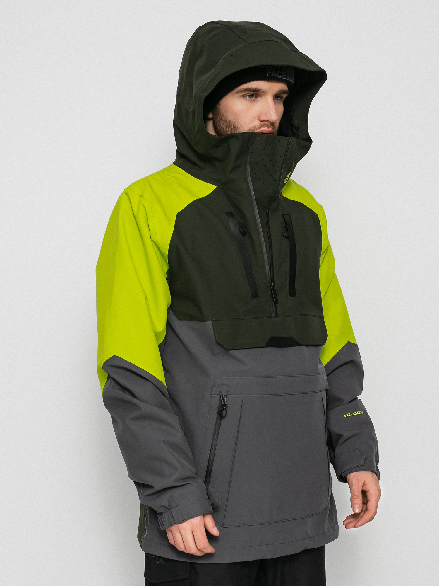 Herren Volcom Brighton Pullover Snowboardjacke (dark grey)