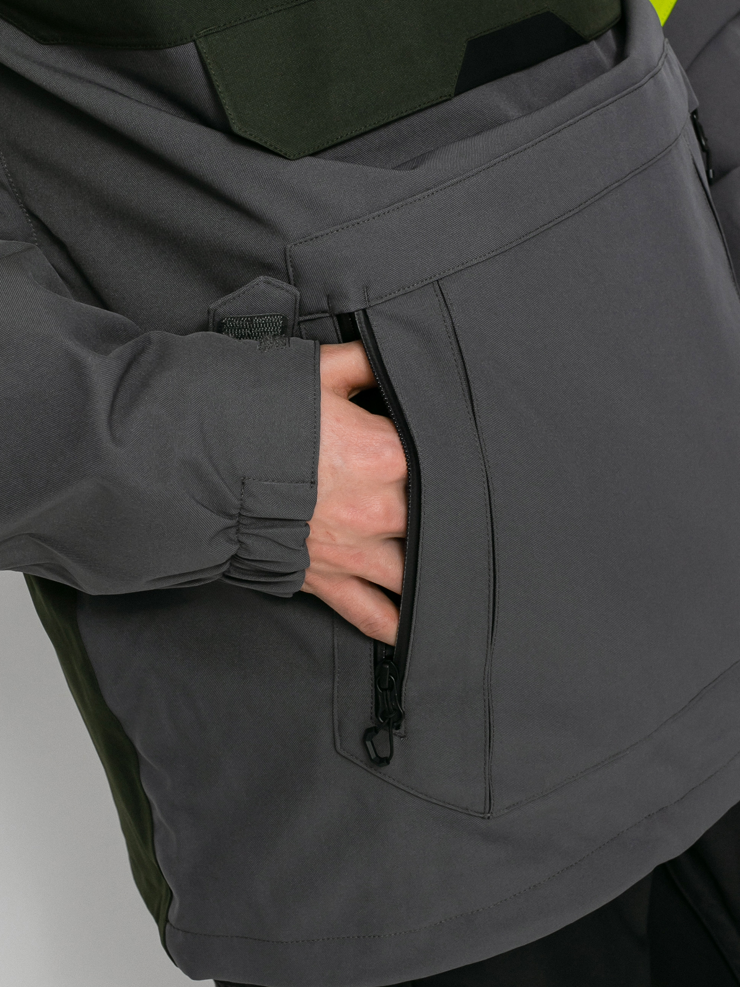 Herren Volcom Brighton Pullover Snowboardjacke (dark grey)