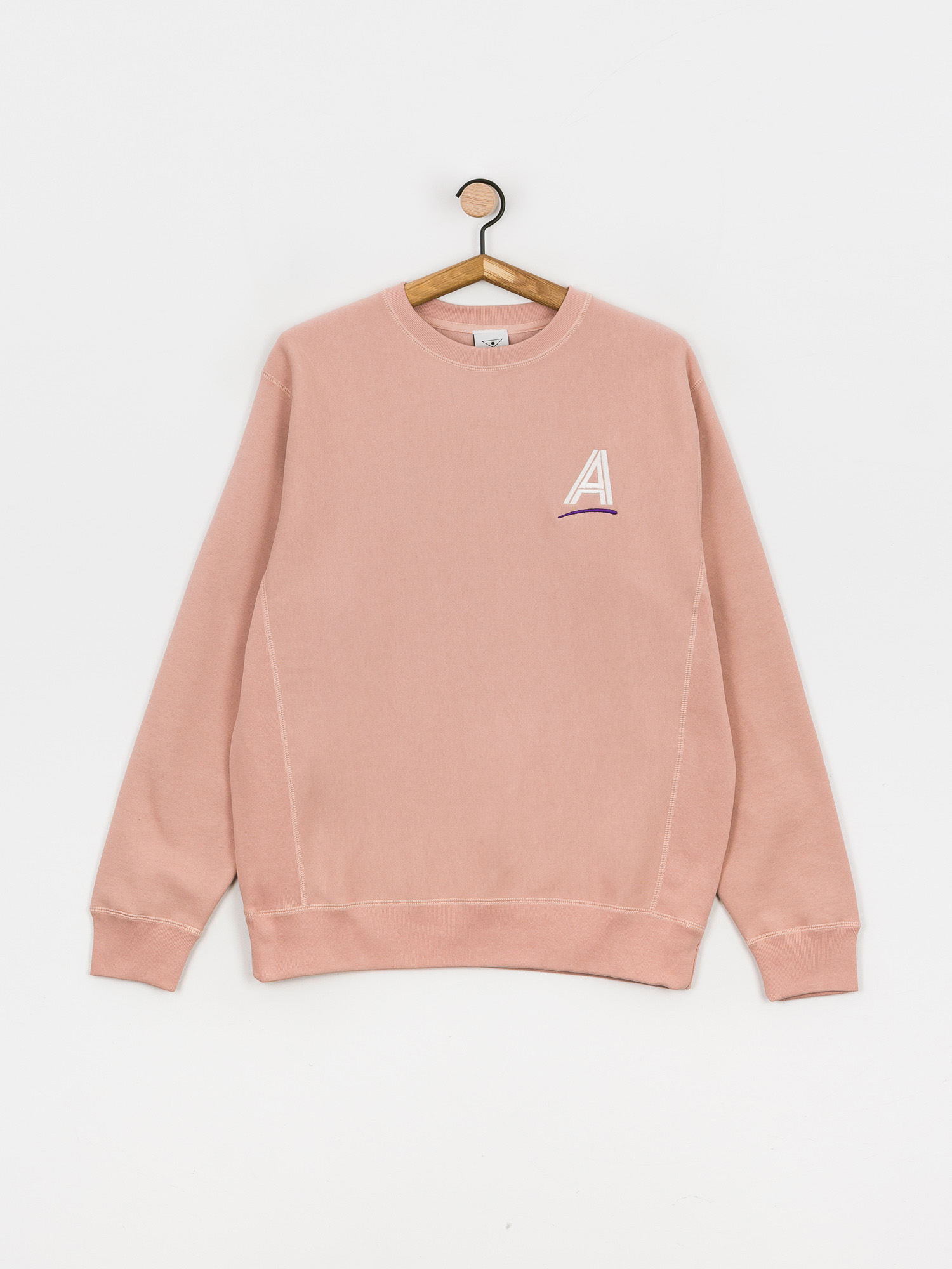 Alltimers Straight As Embroidered HD Hoodie (dusty pink)