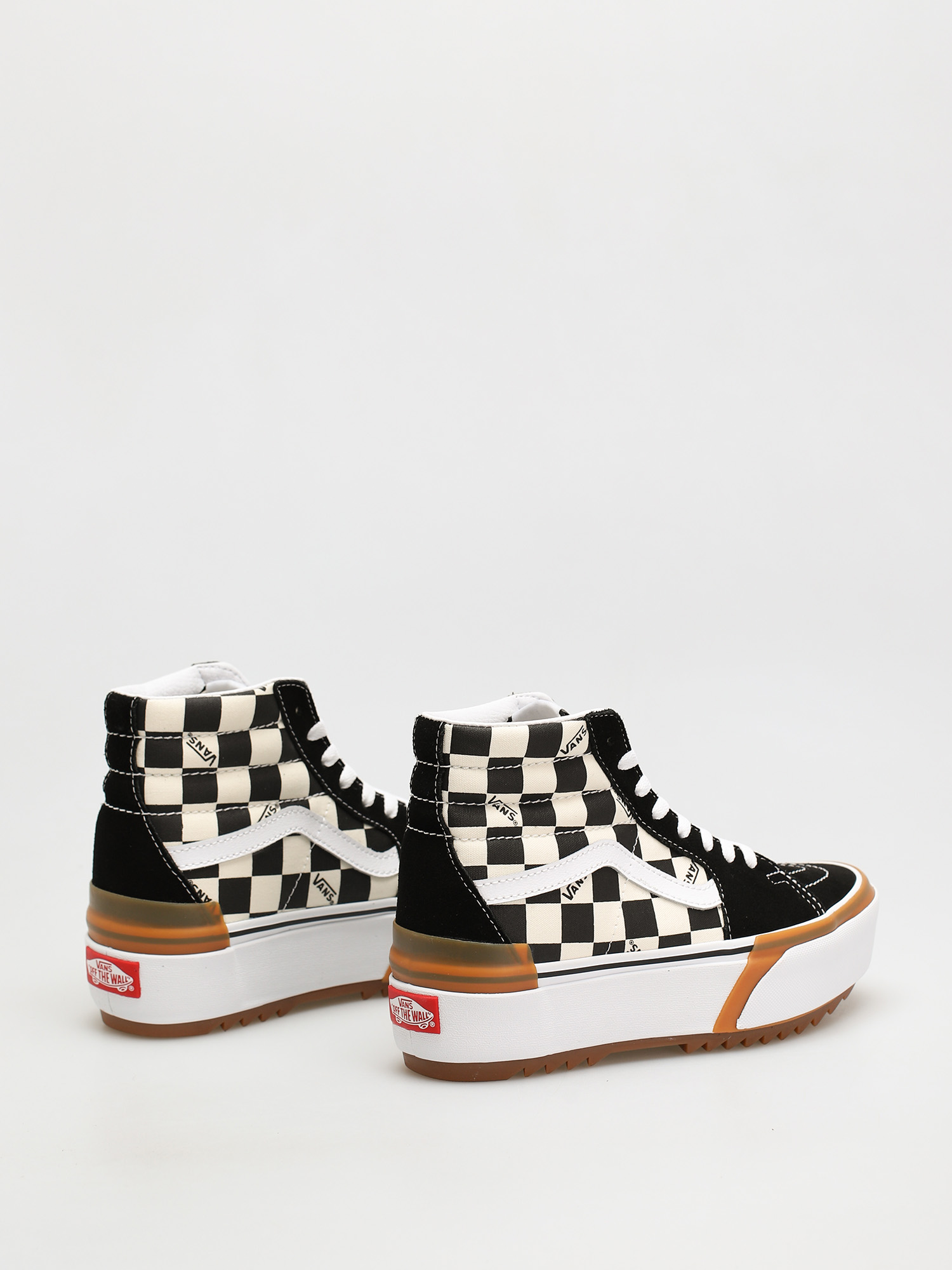 Vans Sk8 Hi Stacked Shoes (checkerboard/multi/true white)