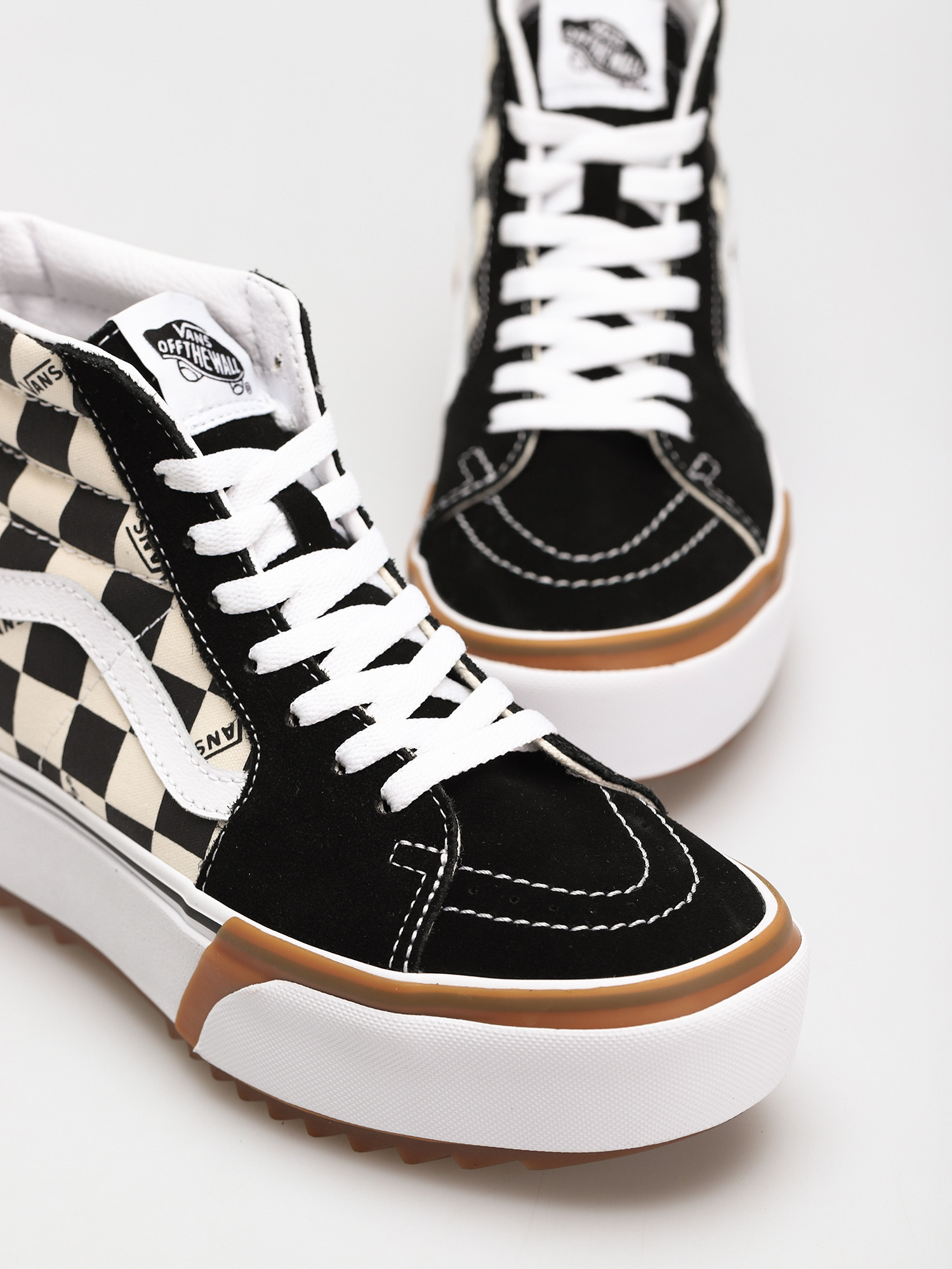 Vans Sk8 Hi Stacked Shoes (checkerboard/multi/true white)