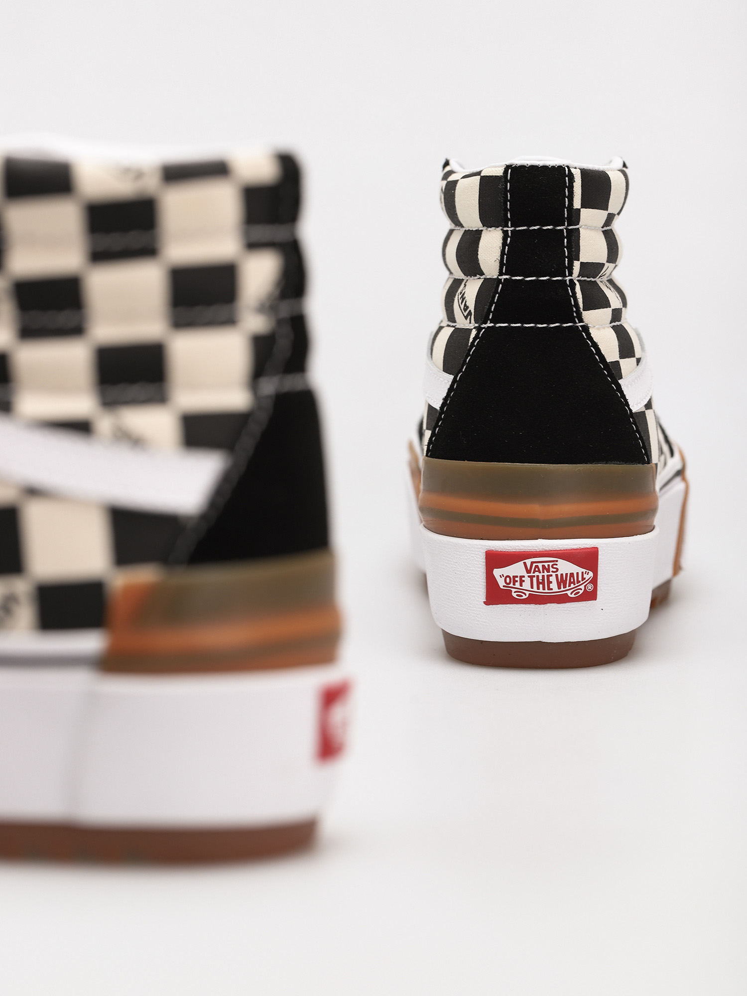 Vans Sk8 Hi Stacked Shoes (checkerboard/multi/true white)