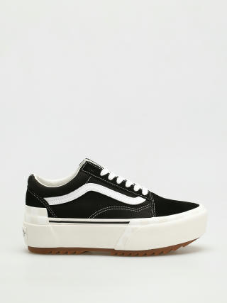 Vans Old Skool Stacked Shoes (suede/canvas/black/blanc de blanc)