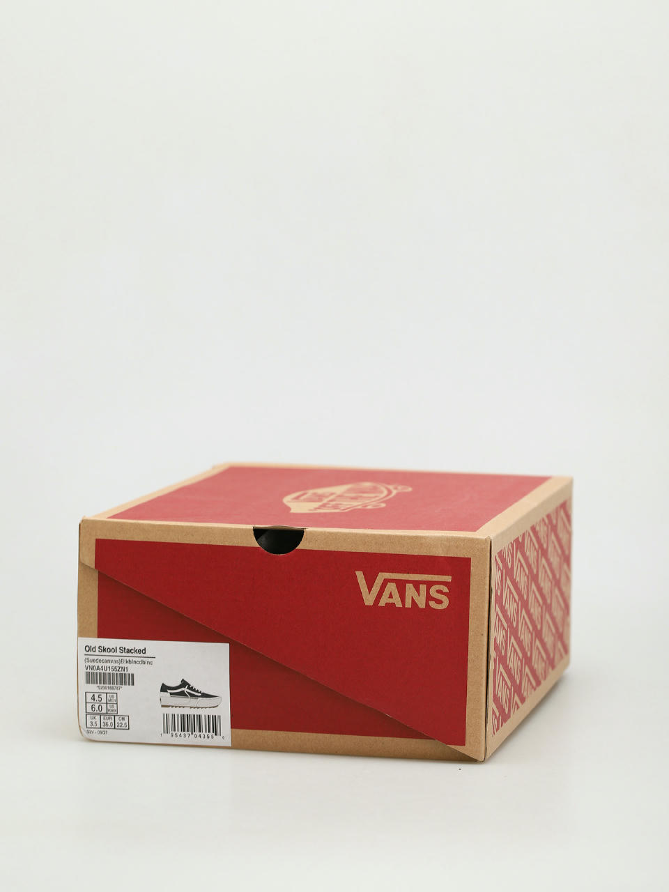 Vans Slip On Skate Shoes Packing Tape Blanc De Blanc Red