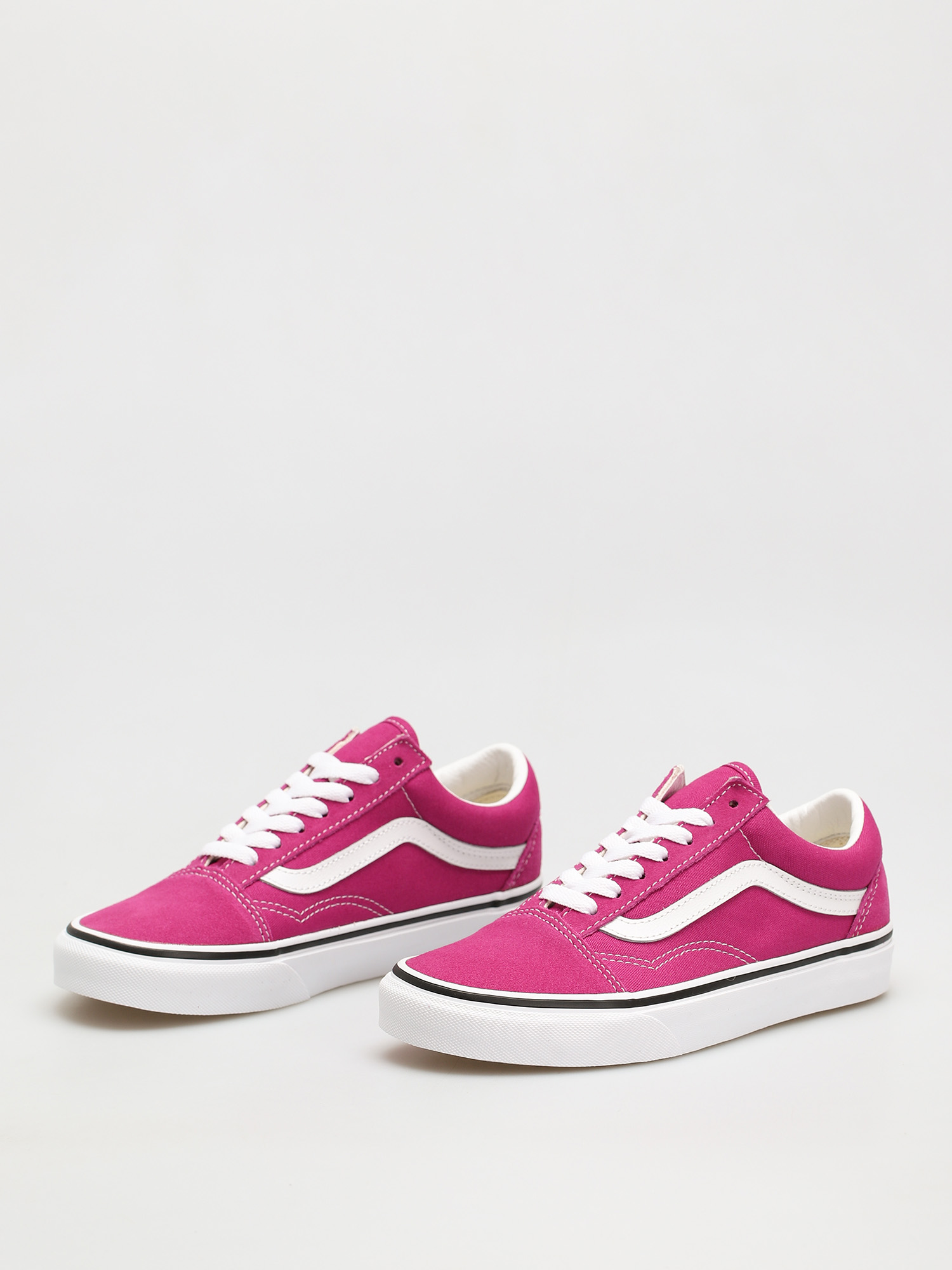 Vans Old Skool Shoes (fuchsia red/true white)