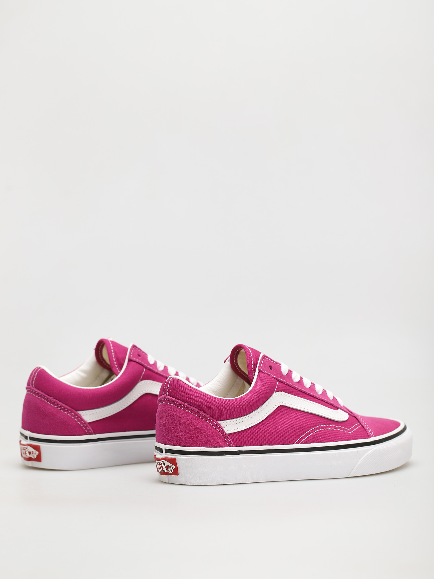 Vans Old Skool Schuhe (fuchsia red/true white)