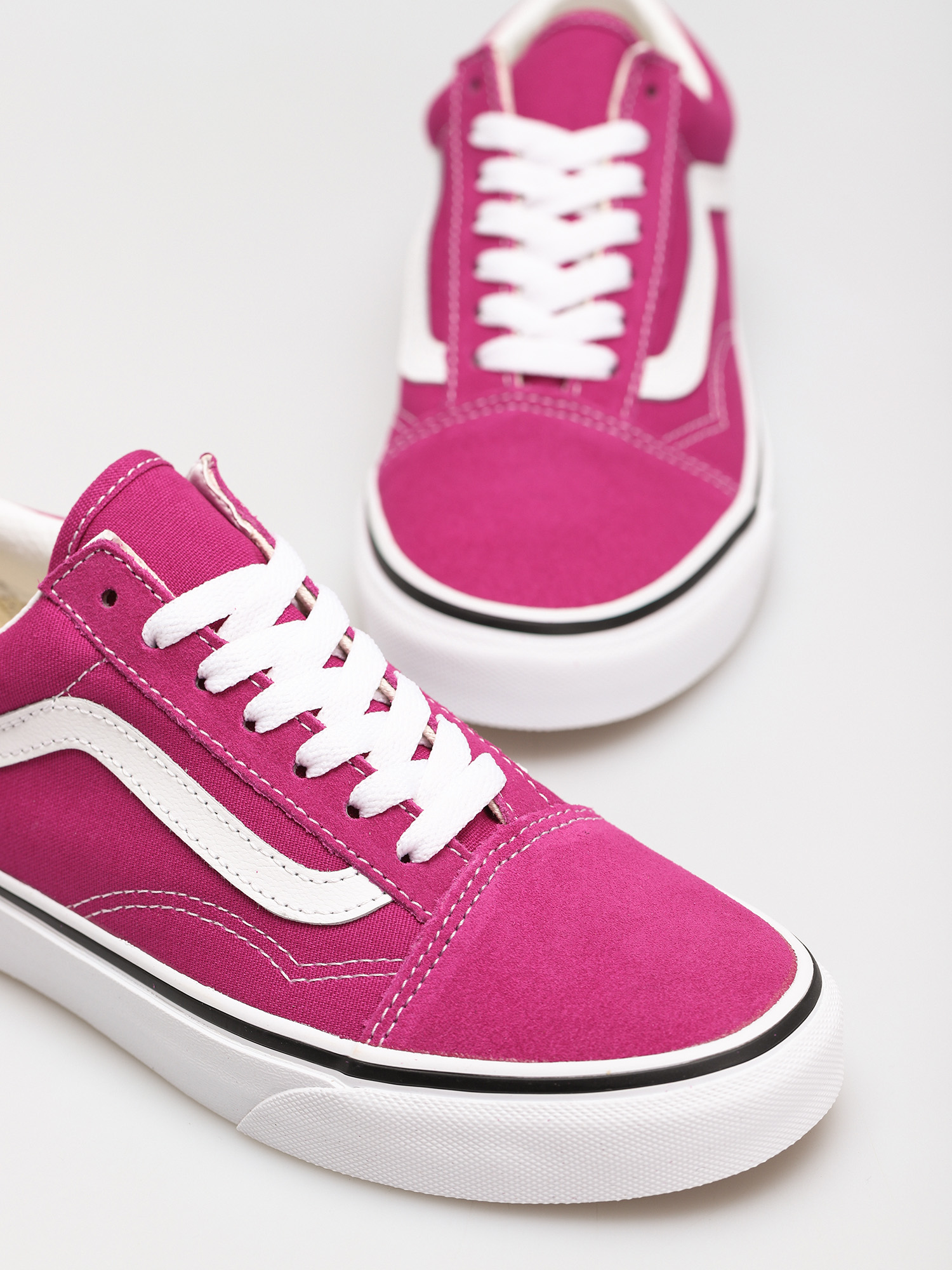 Vans Old Skool Schuhe (fuchsia red/true white)