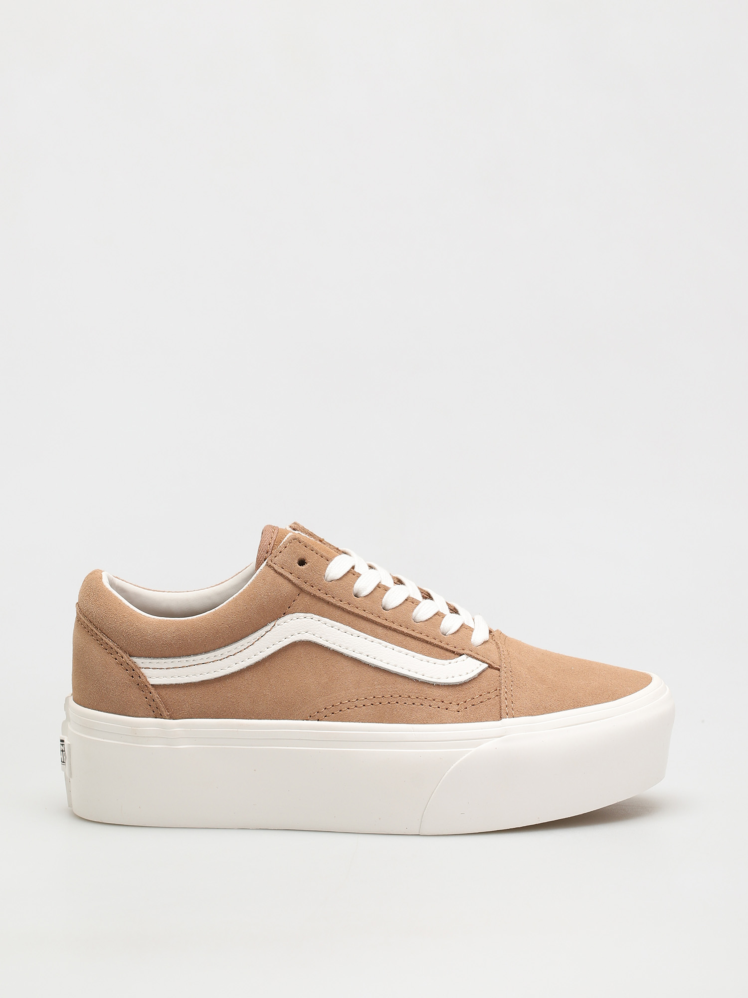 Vans Old Skool Stackform Schuhe soft suede burro true white